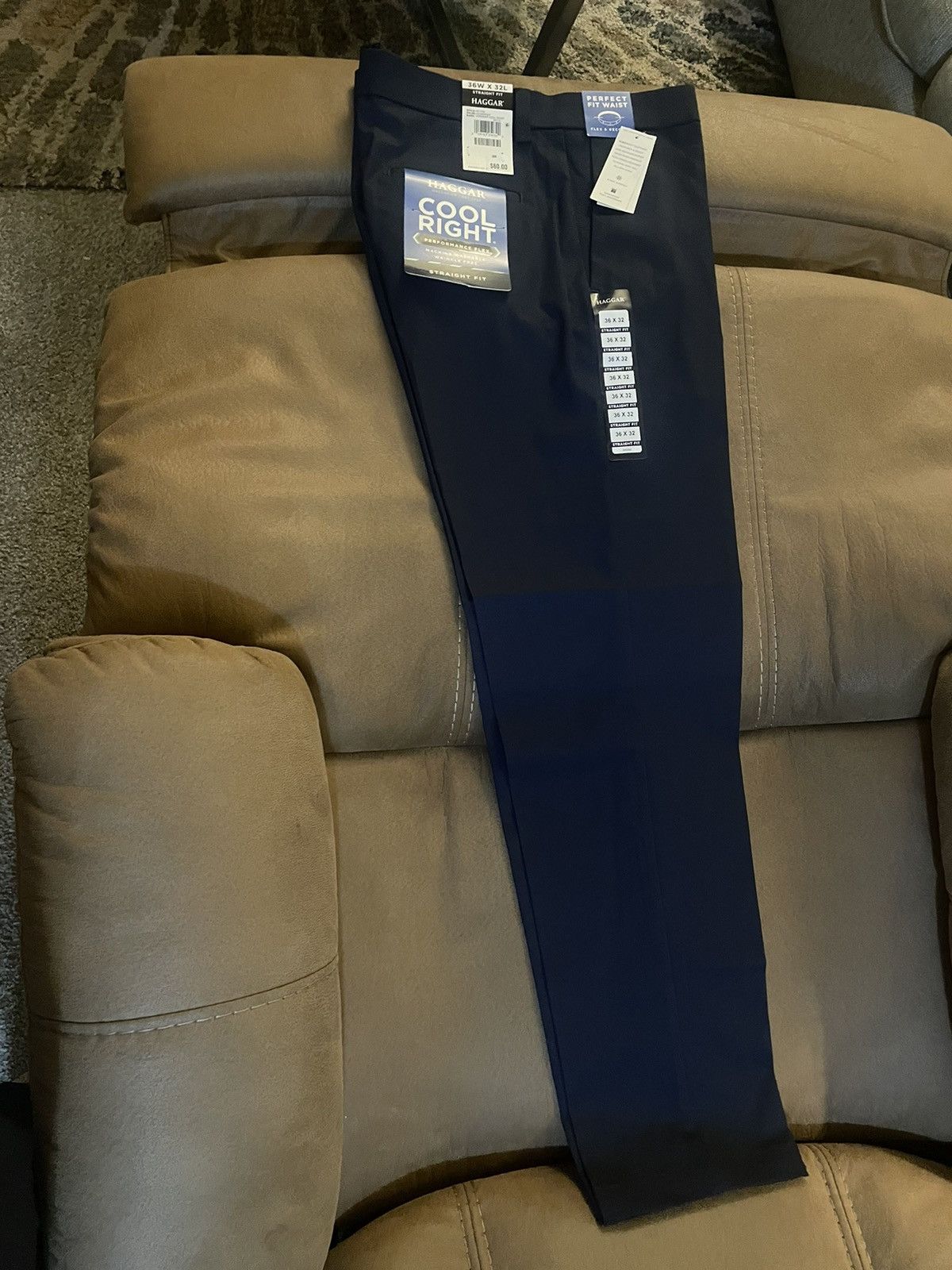 Haggar New Haggar CoolRight Straight Fit Pants Size US 36 / EU 52 - 1 Thumbnail