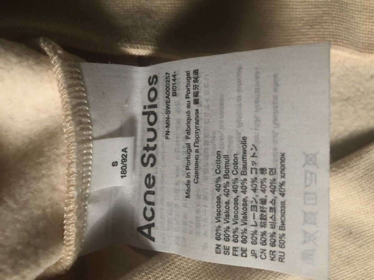 Acne Studios Acne sweatshirt beige S Size US S / EU 44-46 / 1 - 5 Thumbnail