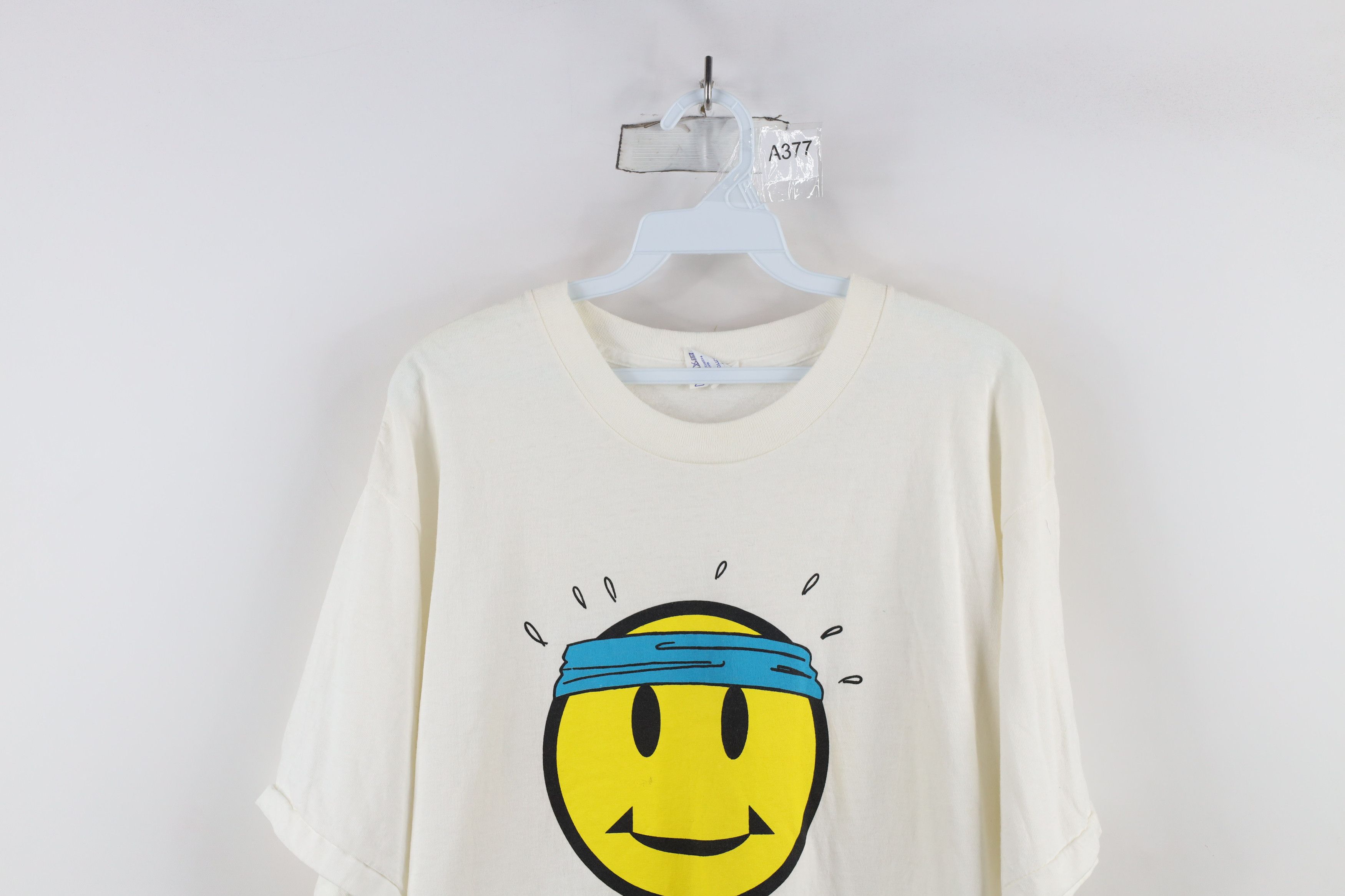 Vintage Vintage 90s Streetwear Fever Smiley Face Gym T-Shirt USA Size US L / EU 52-54 / 3 - 2 Thumbnail