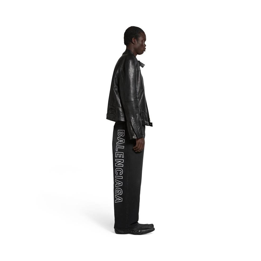 Balenciaga o1srvl11e0425 Outline Baggy Jeans Pant in Black Size US 30 / EU 46 - 3 Thumbnail