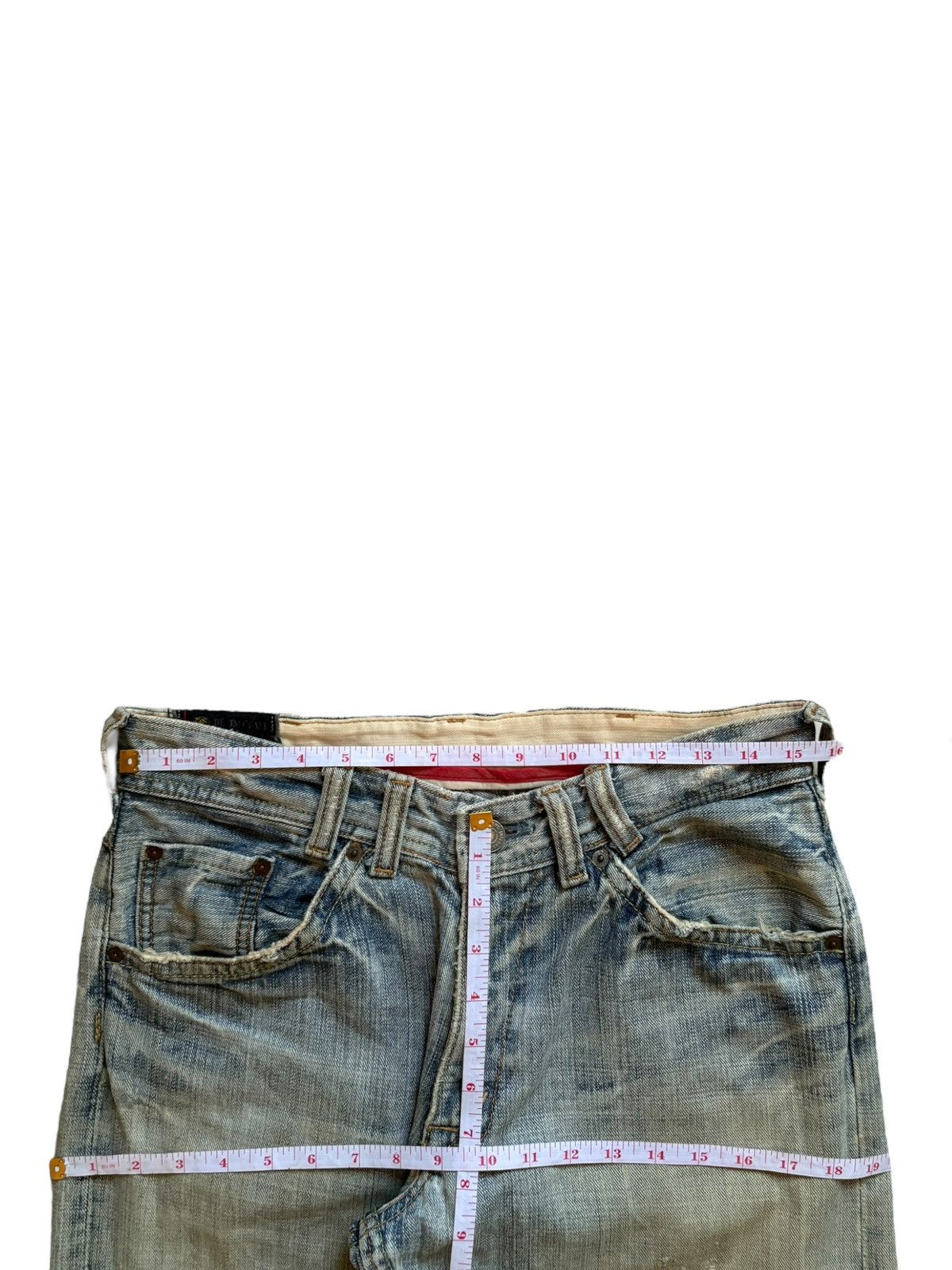 Japanese Brand Vintage Japanese Brand Mud Wash Distressed Baggy Jeans Size US 31 - 12 Thumbnail