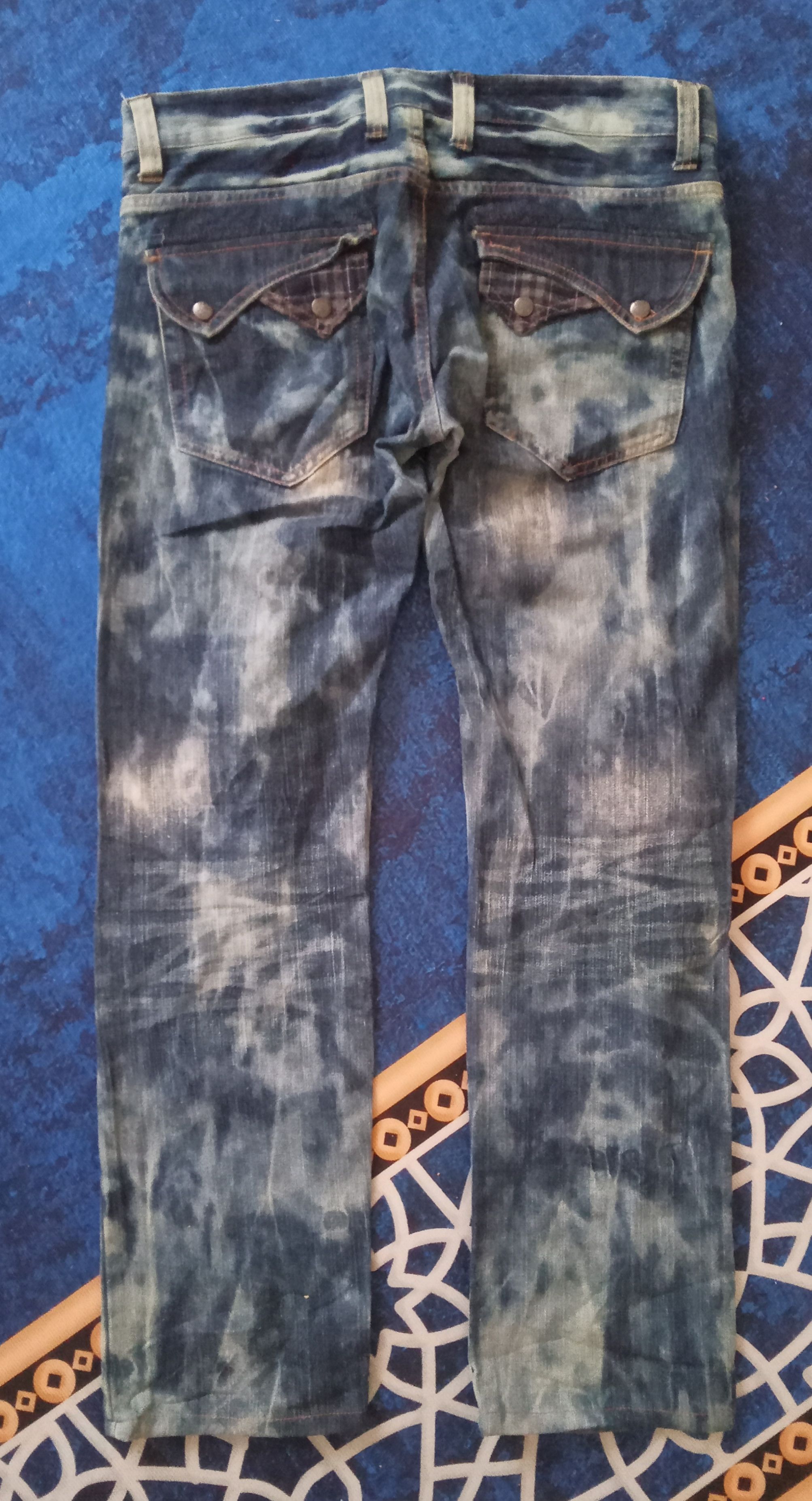 Japanese Brand Memory Special Rare Bleach Design Jeans Size US 37 - 2 Thumbnail