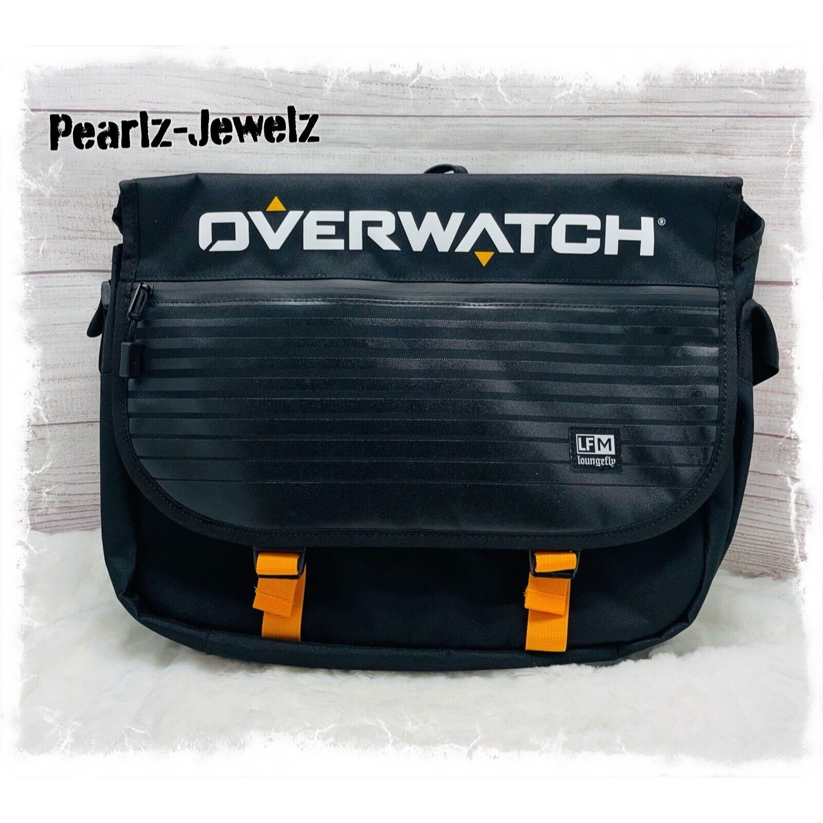 Disney Loungefly X Overwatch Logo Crossbody Black Messenger Bag Cro Size ONE SIZE - 1 Thumbnail