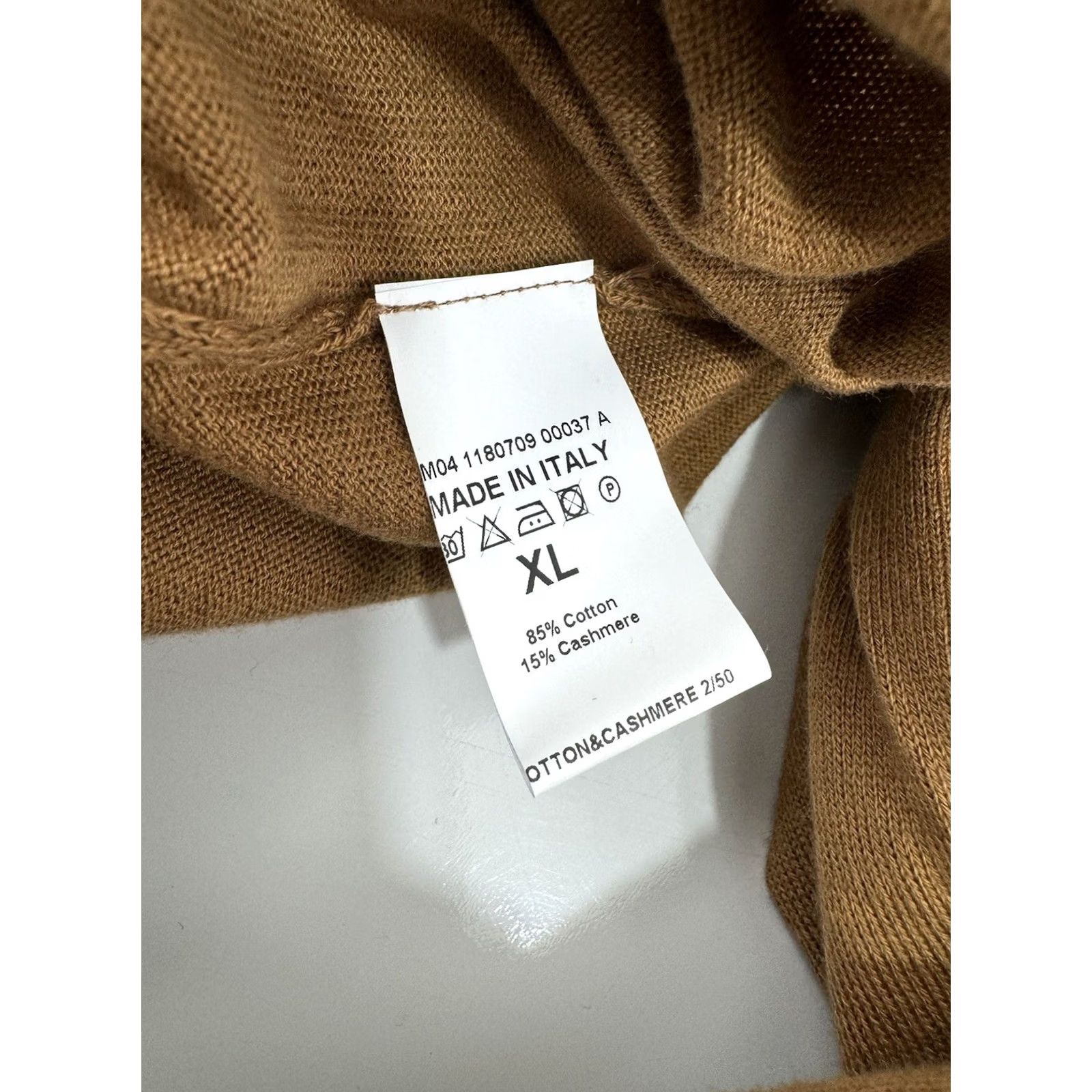 Vintage EIDOS Italy - NEW w TAG - CASHMERE BLEND Geometric Sweater XL Mens Brown / Black Pullover Geometric Cashmere Italy 485 Size US XL / EU 56 / 4 - 6 Thumbnail