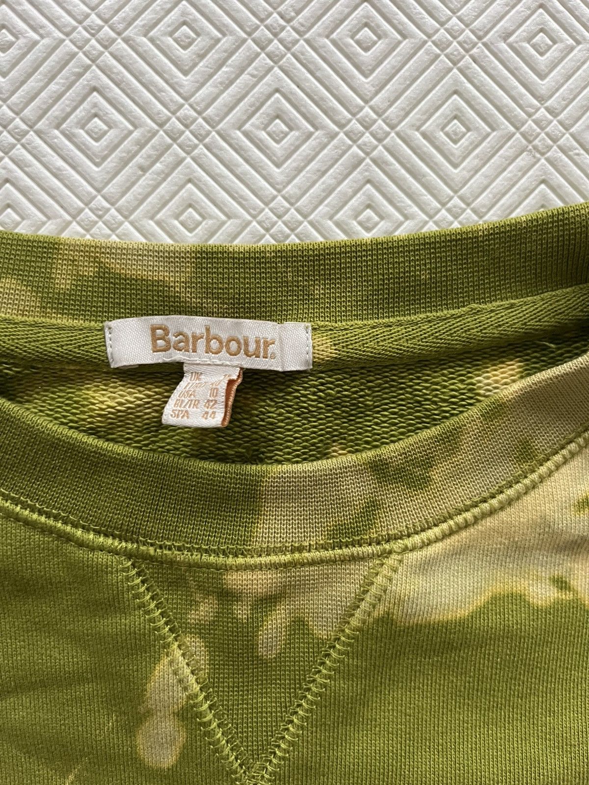 Barbour Barbour Northumberland Patch Overlayer Sweatshirt Tie-Dye Size US XL / EU 56 / 4 - 4 Thumbnail