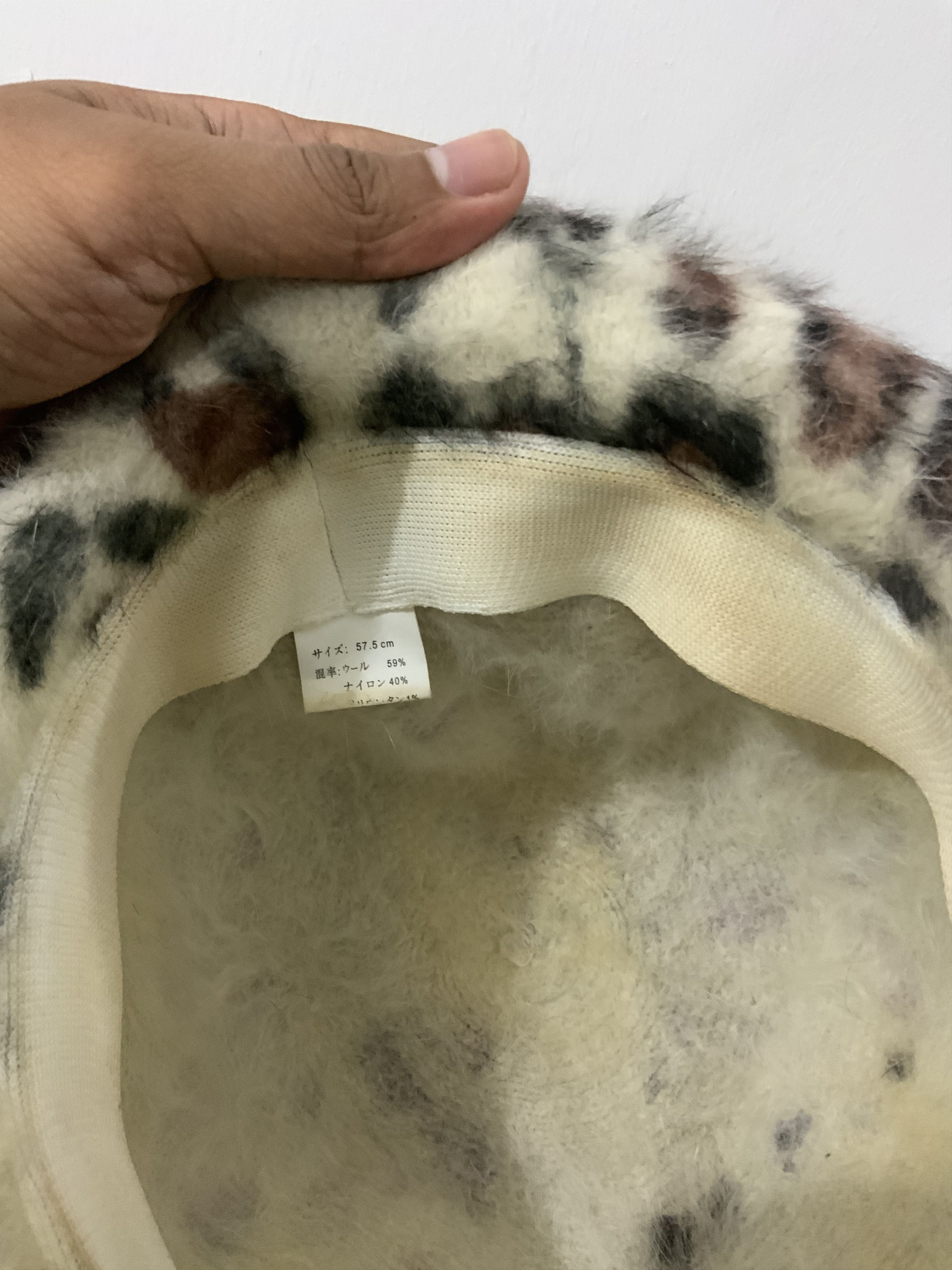Hat Club Mohair Fur Leopard Design Hat Size ONE SIZE - 10 Thumbnail