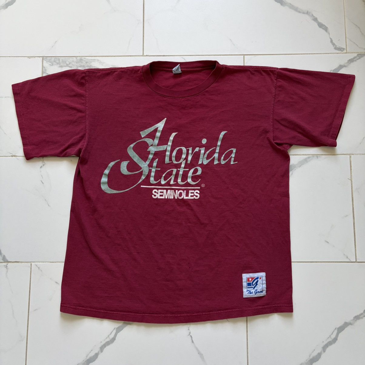 The Game Vintage 1990s 90s Florida State University Seminoles T Shirt Size US XL / EU 56 / 4 - 1 Thumbnail