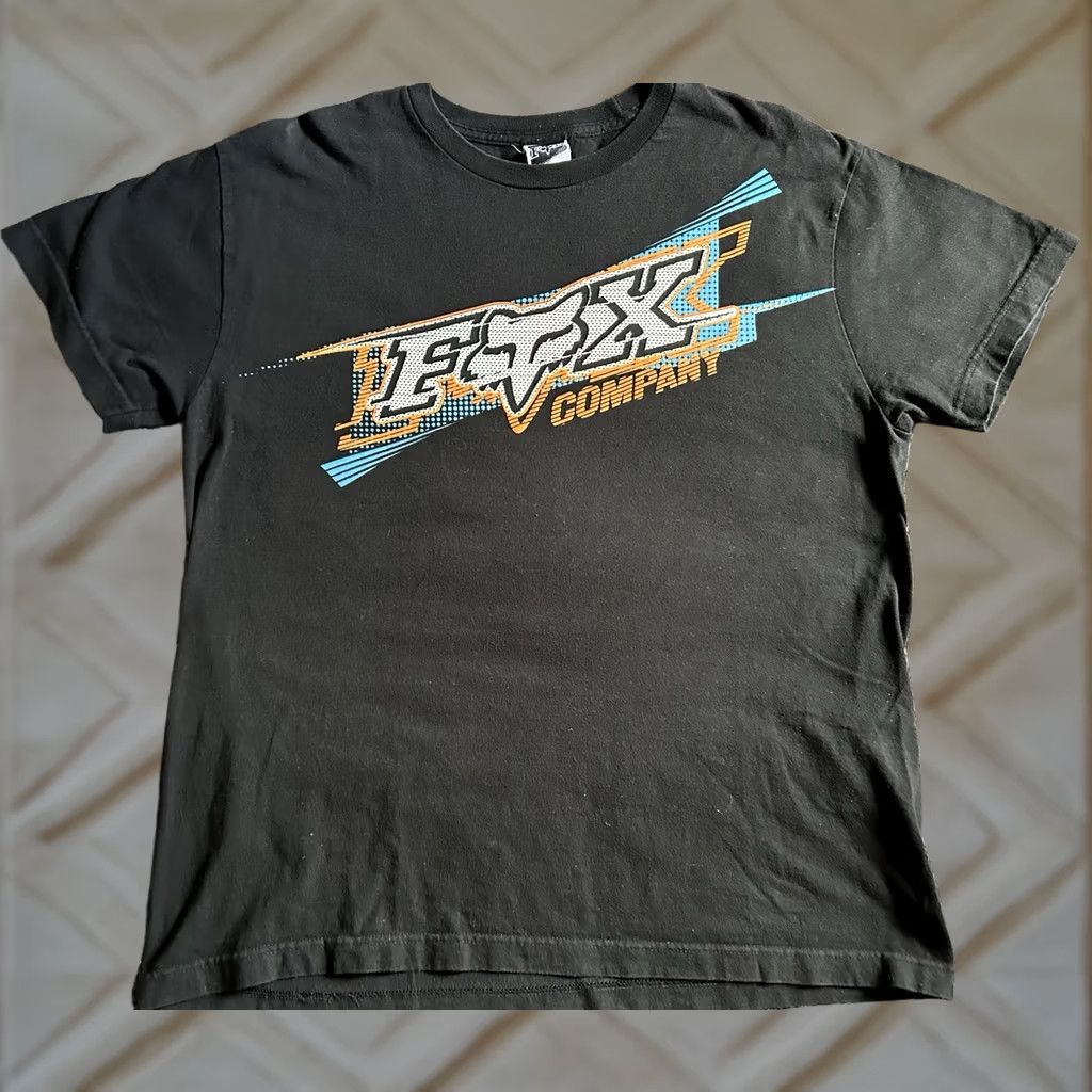 Vintage VINTAGE Fox Racing Company T-shirt Men’s L Black Y2K Motocycle Sports Fox Logo, 2000s, Mens Size US L / EU 52-54 / 3 - 1 Thumbnail