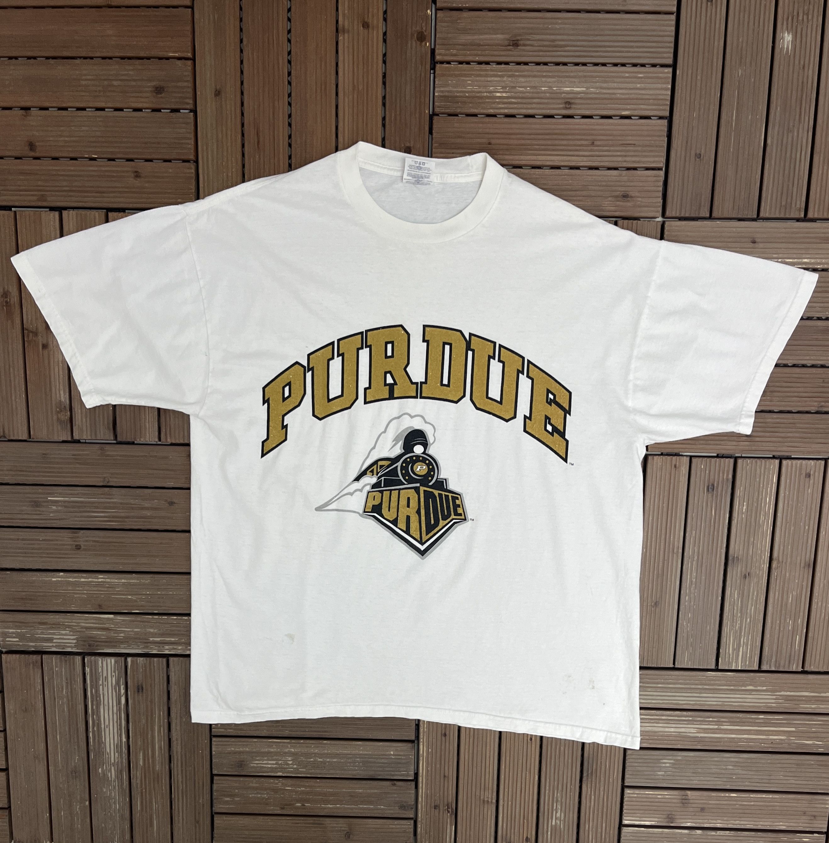 Vintage Purdue Boilermakers Vintage White T-Shirt Tee Size US XL / EU 56 / 4 - 1 Thumbnail