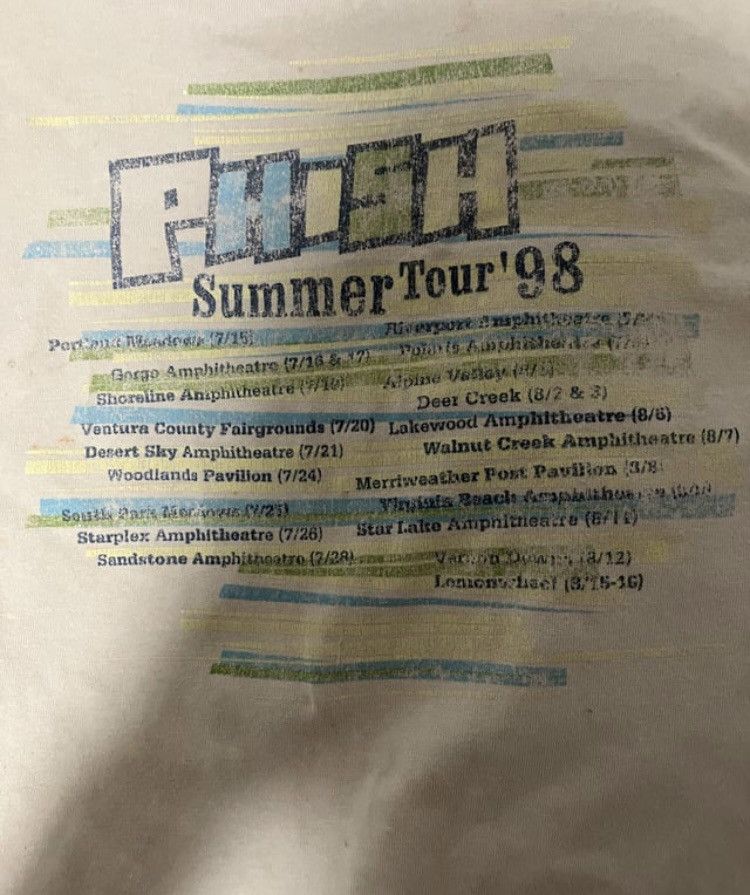 Tultex × Vintage Vintage Phish Summer of 1998 Tour Shirt Size US L / EU 52-54 / 3 - 5 Thumbnail