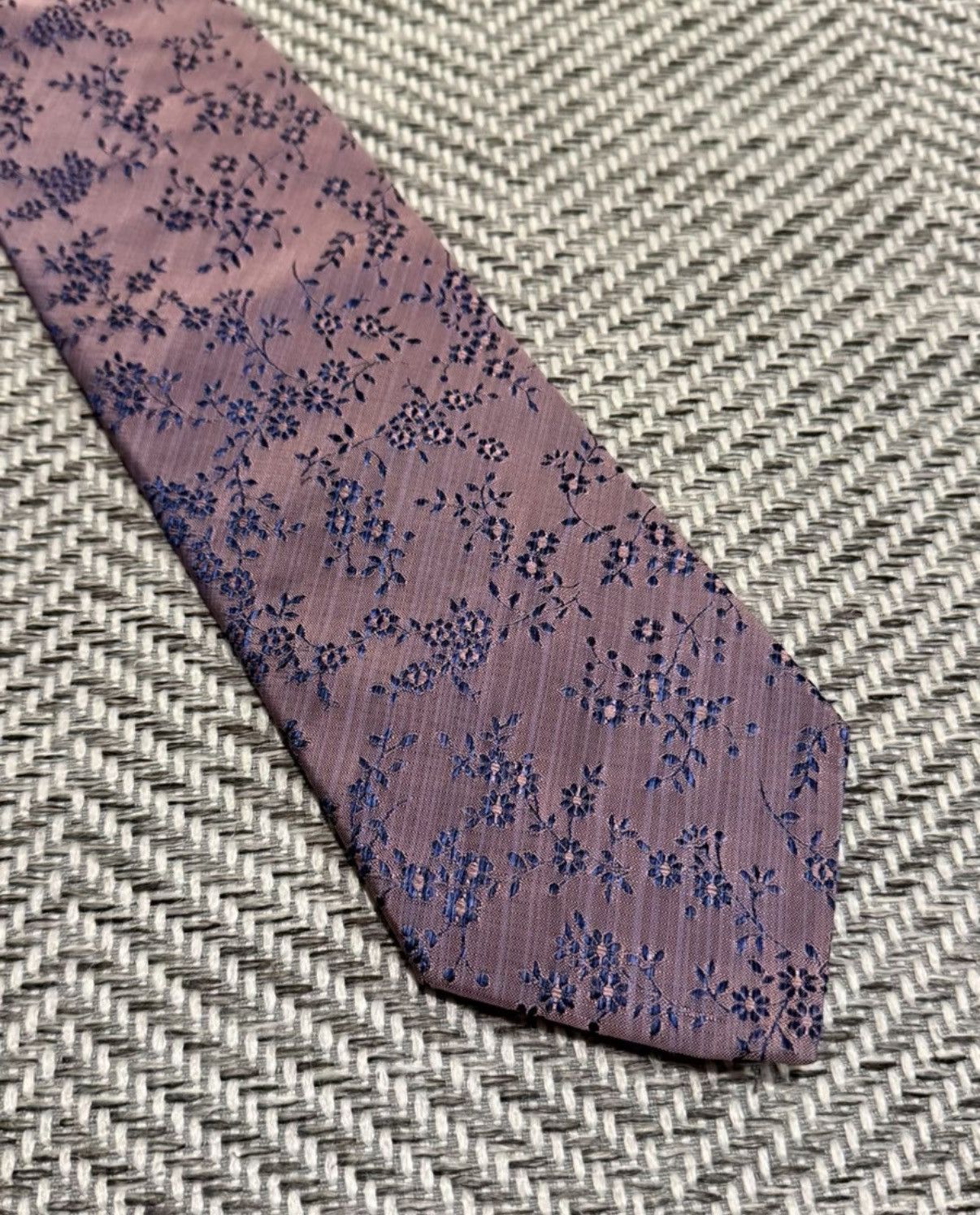 Jean Paul Gaultier Jean Paul Gaultier Light Purple Floral Vine Tie K24 Size ONE SIZE - 2 Thumbnail
