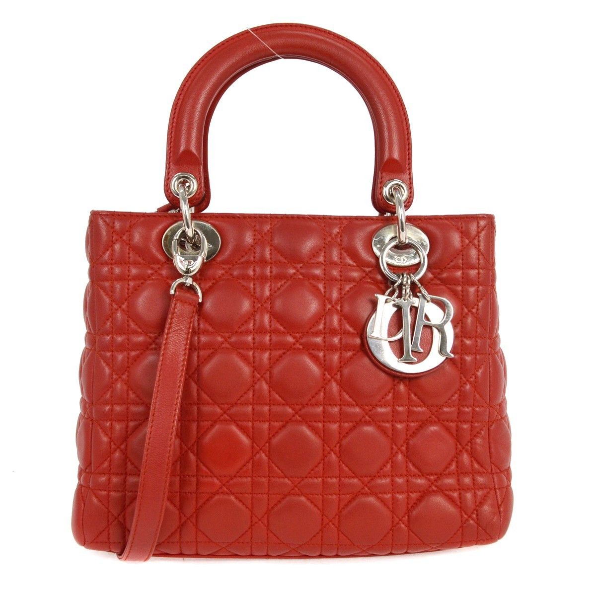 Dior Christian Dior Lady Dior Bag Cannage Quilt Lambskin Size ONE SIZE - 1 Thumbnail