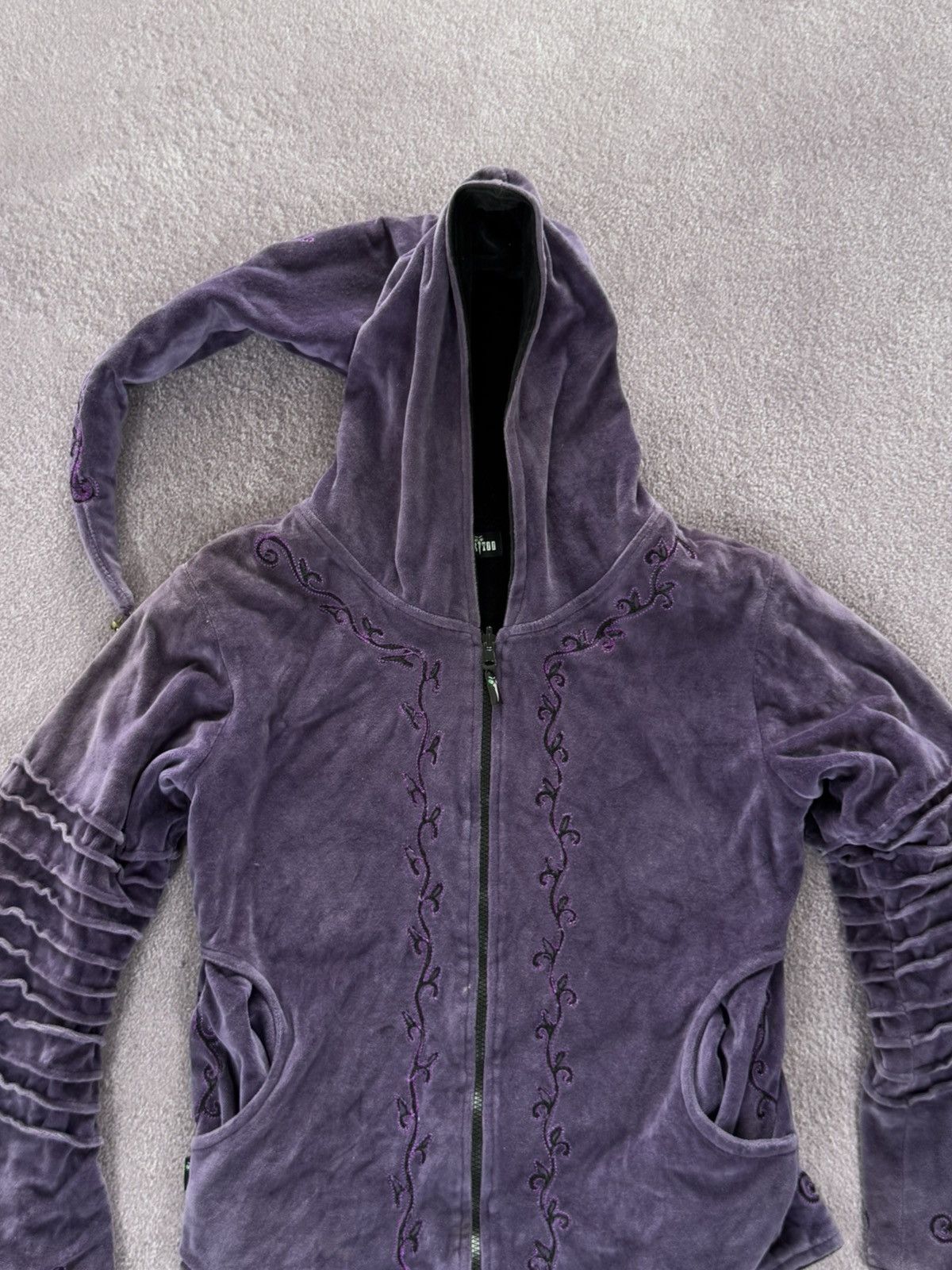 Japanese Brand Avant-Garde Elf Patchwork Zip Hoodie Nepal Japan Style Y2k Size US M / EU 48-50 / 2 - 2 Thumbnail