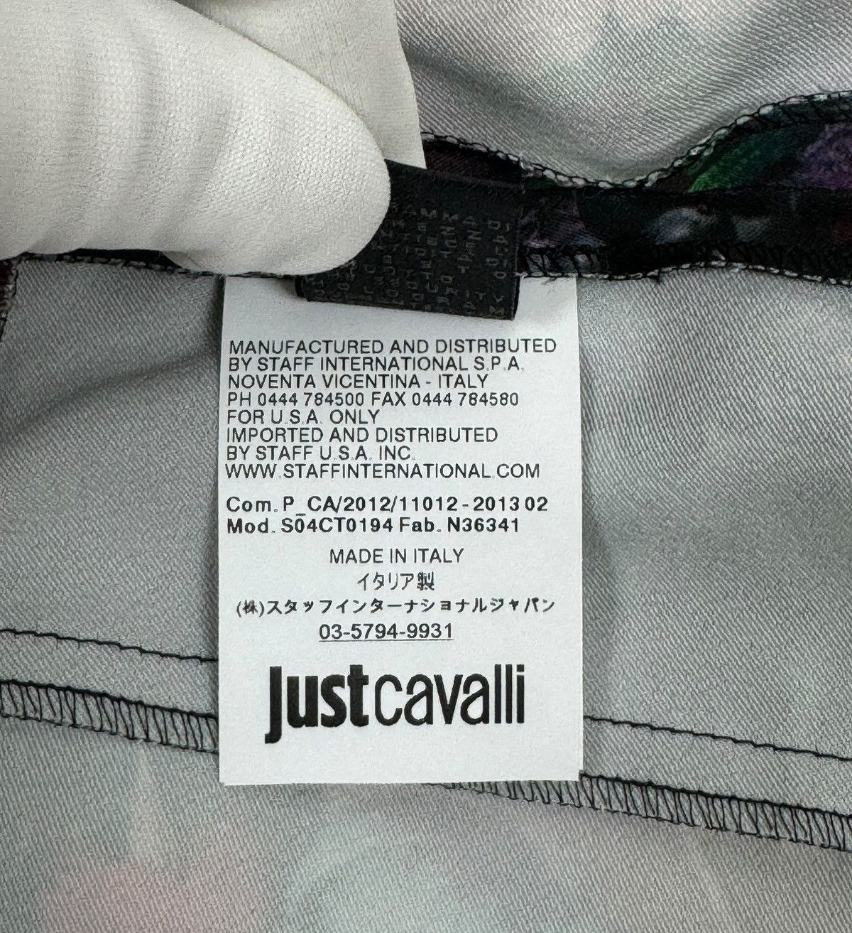Just Cavalli JUST CAVALLI Satin Dress Floral/Fruit size 40 Size S / US 4 / IT 40 - 20 Thumbnail