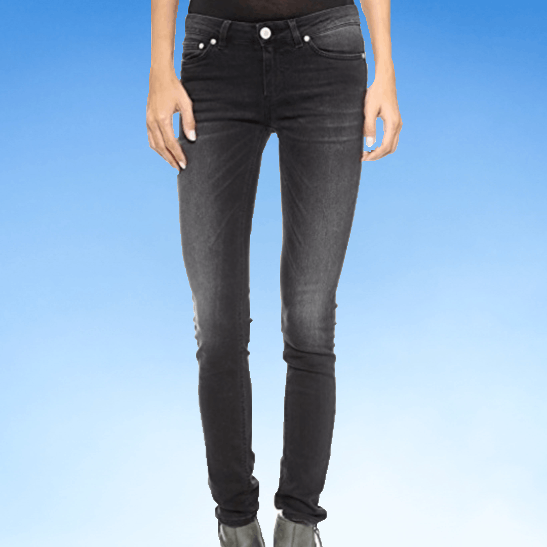 Won Hundred Won Hundred Skinny Mid-Rise Washed Black Jeans Size 27" / US 4 / IT 40 - 1 Thumbnail