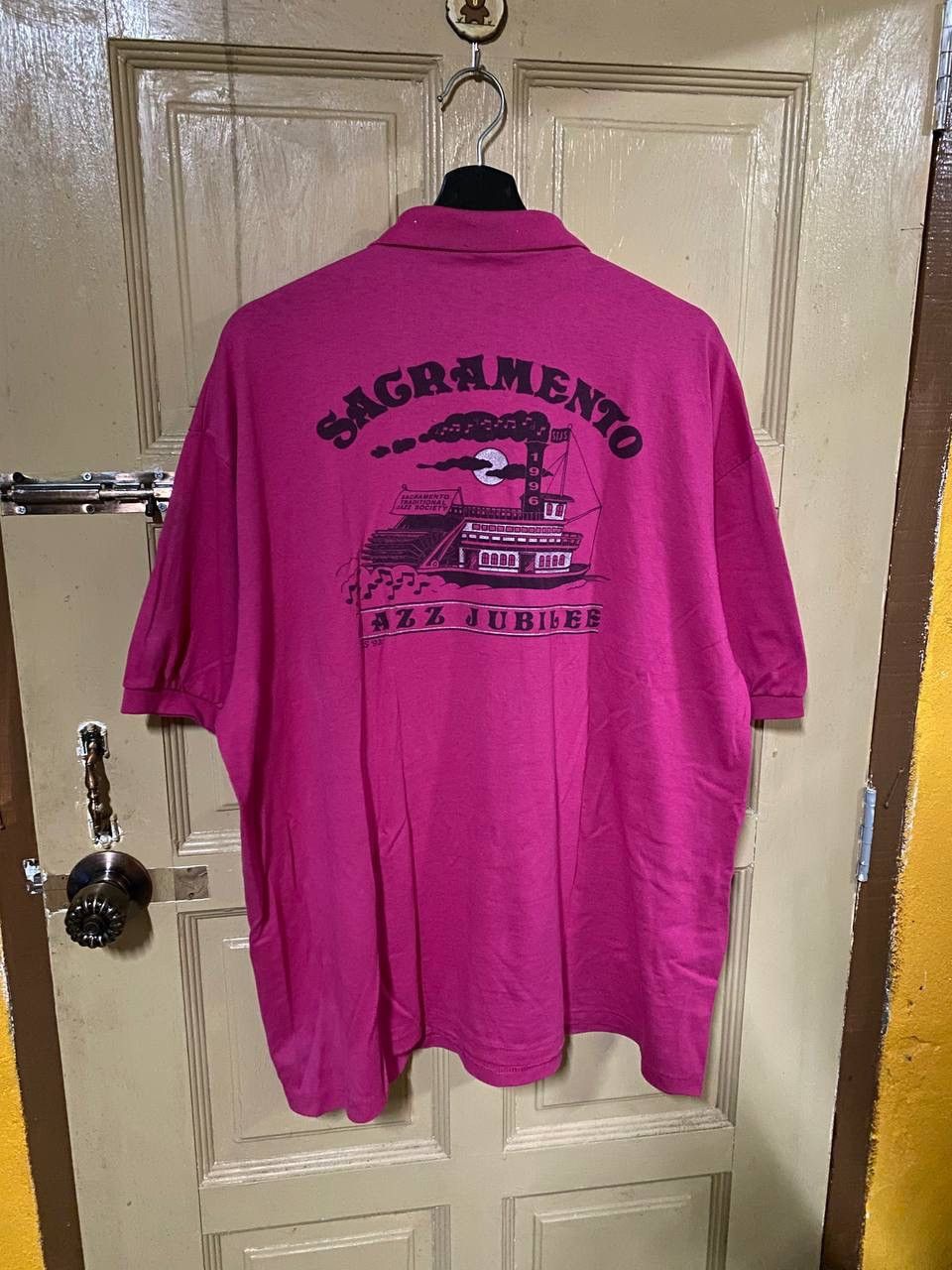 Vintage Vintage 90s Sacramento Jazz Jubile Polo Shirt Size US XL / EU 56 / 4 - 9 Thumbnail