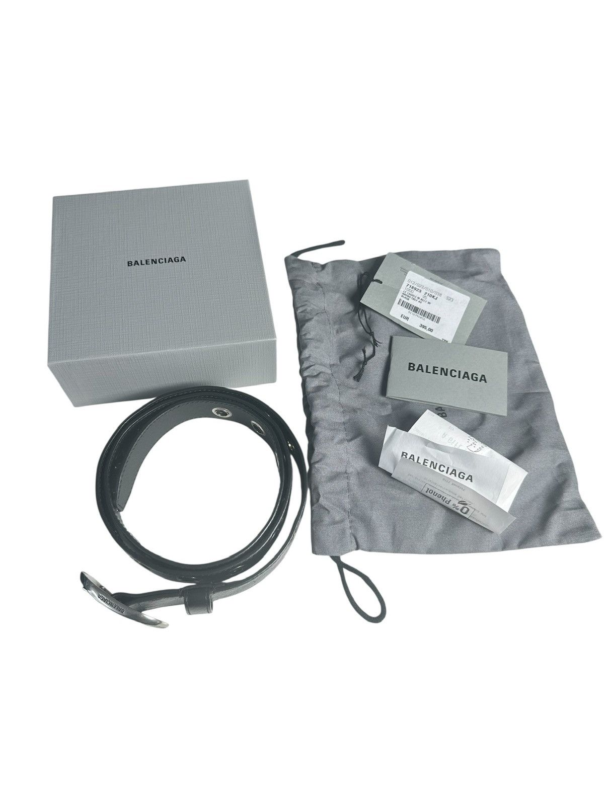 Balenciaga Balenciaga Cagole leather belt 95 BNWT Size 34 - 3 Thumbnail