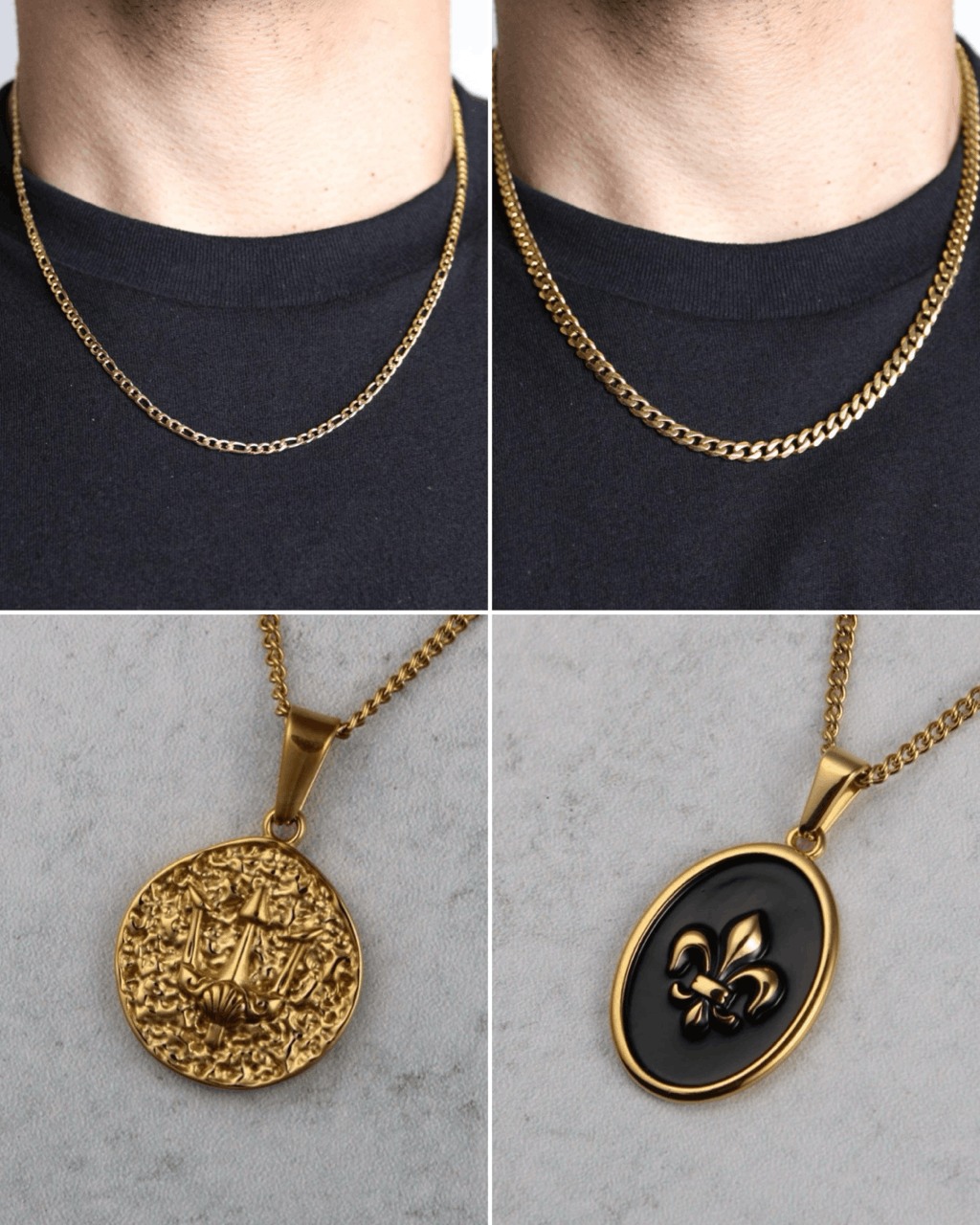 Jewelry Gold Jewelry Set - Pendants & Chains Size ONE SIZE - 1 Thumbnail