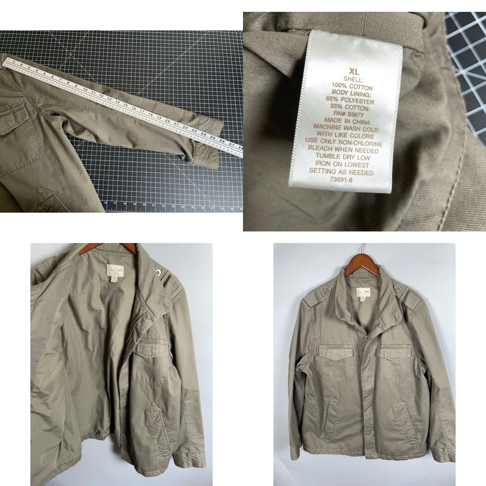 Vintage VINTAGE Article 365 Military Jacket Adult Large Men Spring Fall Winter Cotton Green 90s Retro Army Size US L / EU 52-54 / 3 - 8 Thumbnail