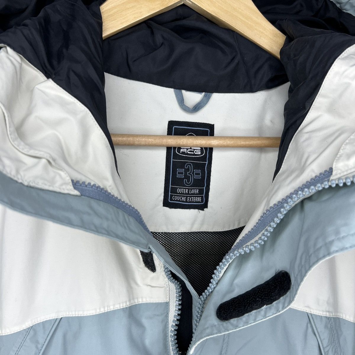 Nike × Nike ACG × Vintage Vintage Nike ACG Jacket Winter Ski Stormfit Blue White Logo Size US M / EU 48-50 / 2 - 5 Thumbnail