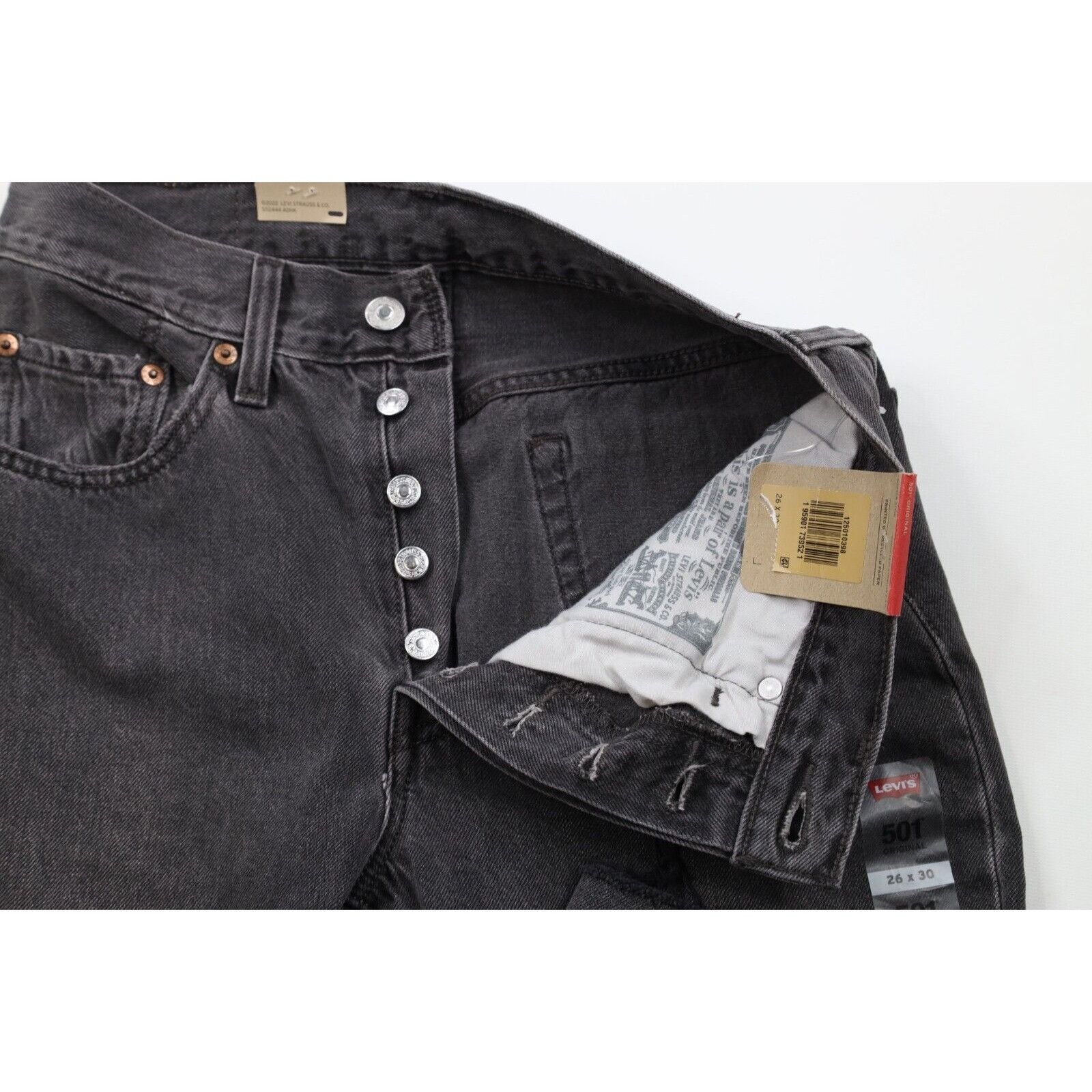 Levi's × Vintage Deadstock Vintage Y2K Levis 501xx Button Fly Raw Hem Jeans Size 26" / US 2 / IT 38 - 6 Thumbnail