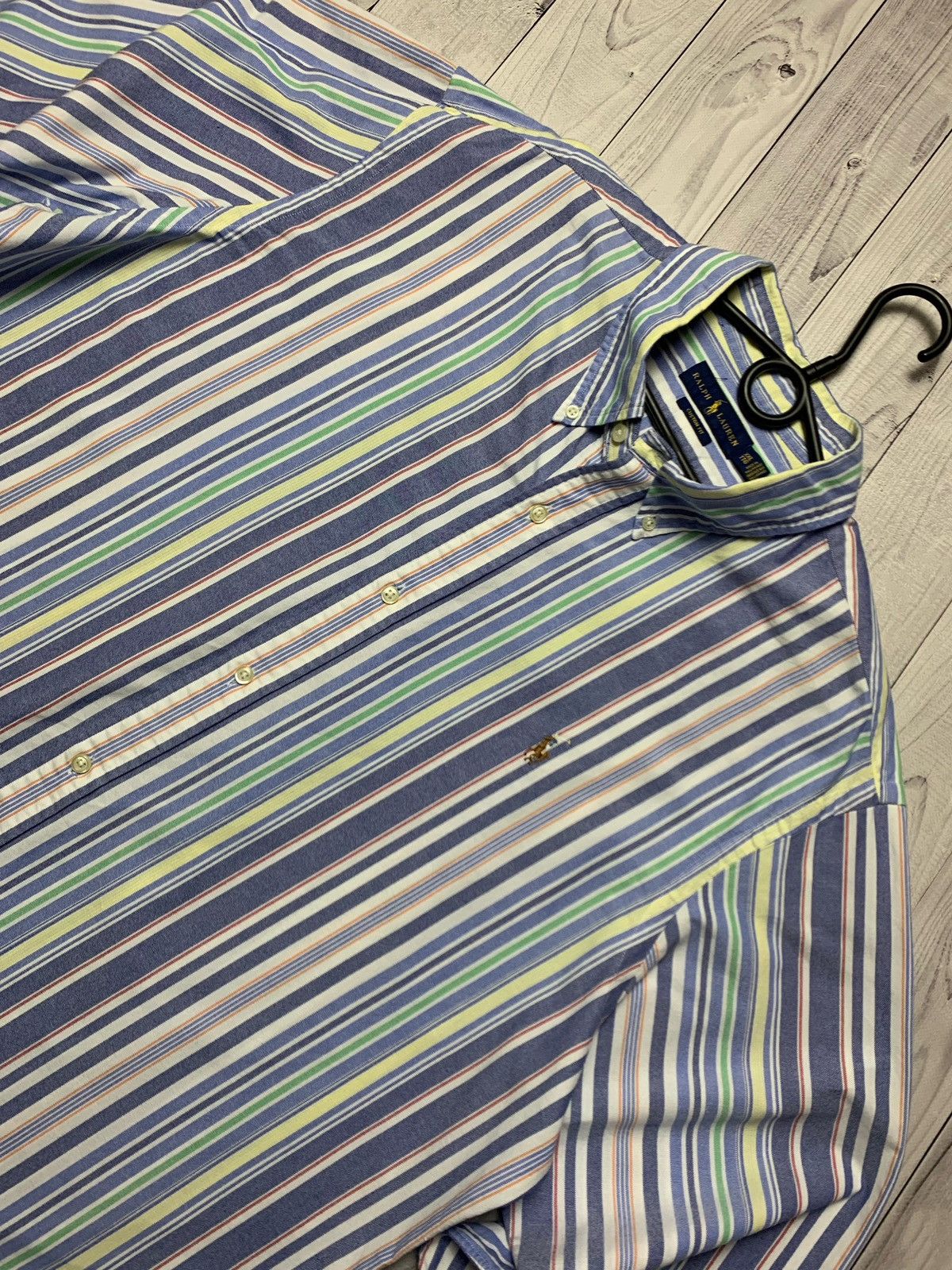 Polo Ralph Lauren × Vintage Polo Ralph Lauren Striped Shirt Size XXL Size US XXL / EU 58 / 5 - 2 Thumbnail