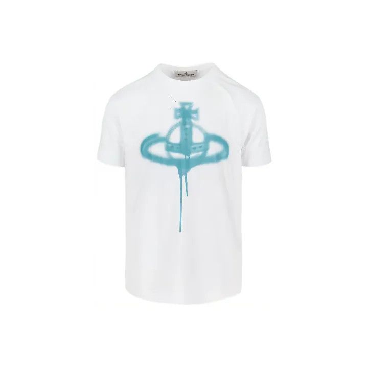 Vivienne Westwood Vivienne Westwood SS23 White Spray Print T-Shirt 0079 Size L / US 10 / IT 46 - 1 Thumbnail