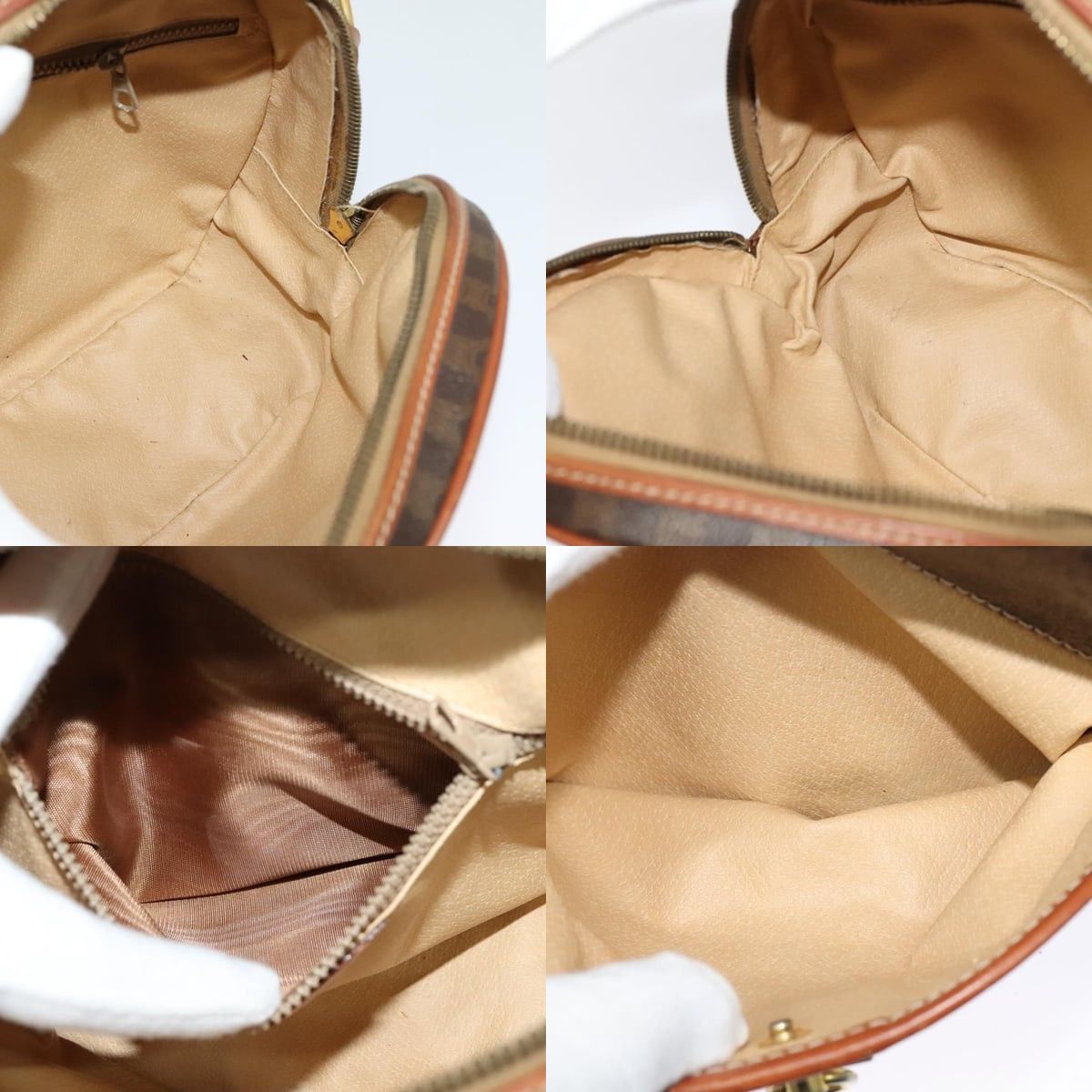 Celine CELINE Macadam Canvas Shoulder Bag Pvc Leather Brown Gold Size ONE SIZE - 12 Thumbnail