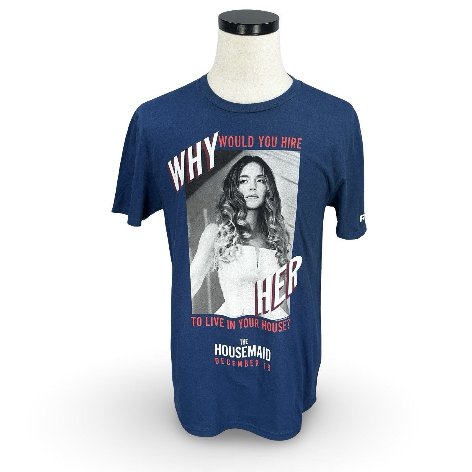 Other The Housemaid Sydney Sweeney Movie Promo T-Shirt Men M Blue Size US M / EU 48-50 / 2 - 1 Thumbnail