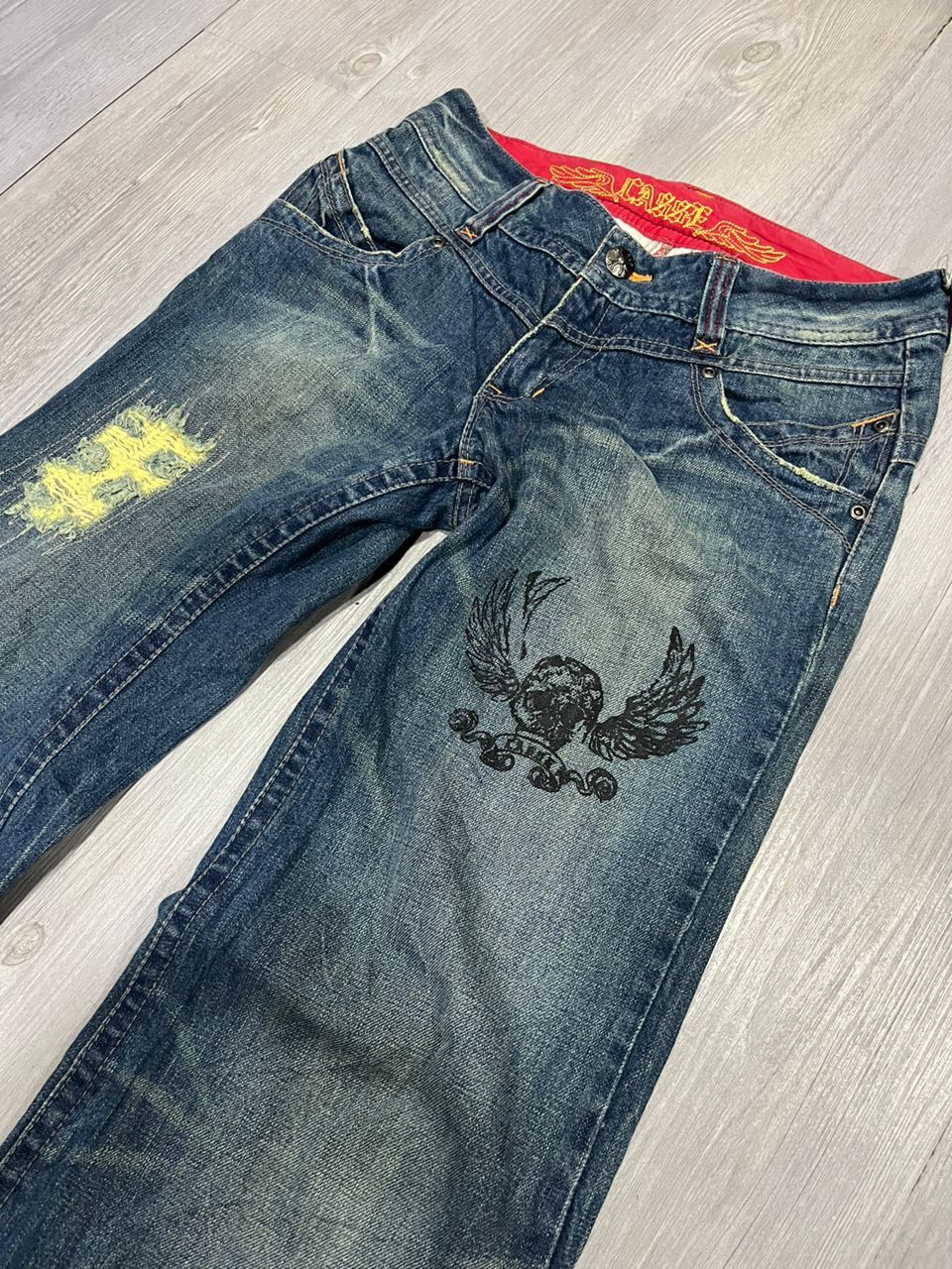 Japanese Brand Vintage SKELETON jeans BY CASSE Japanese brand Size US 29 - 4 Thumbnail
