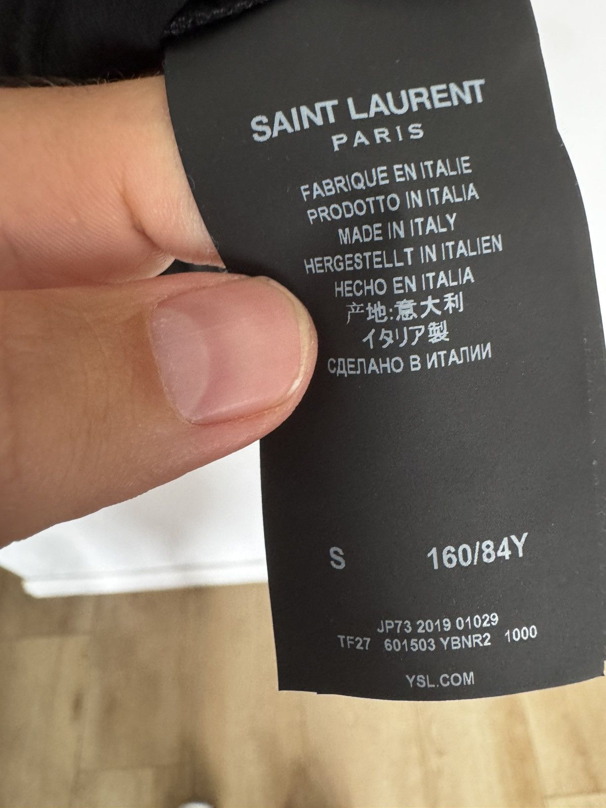 Saint Laurent Paris Sheer T Size US S / EU 44-46 / 1 - 4 Thumbnail