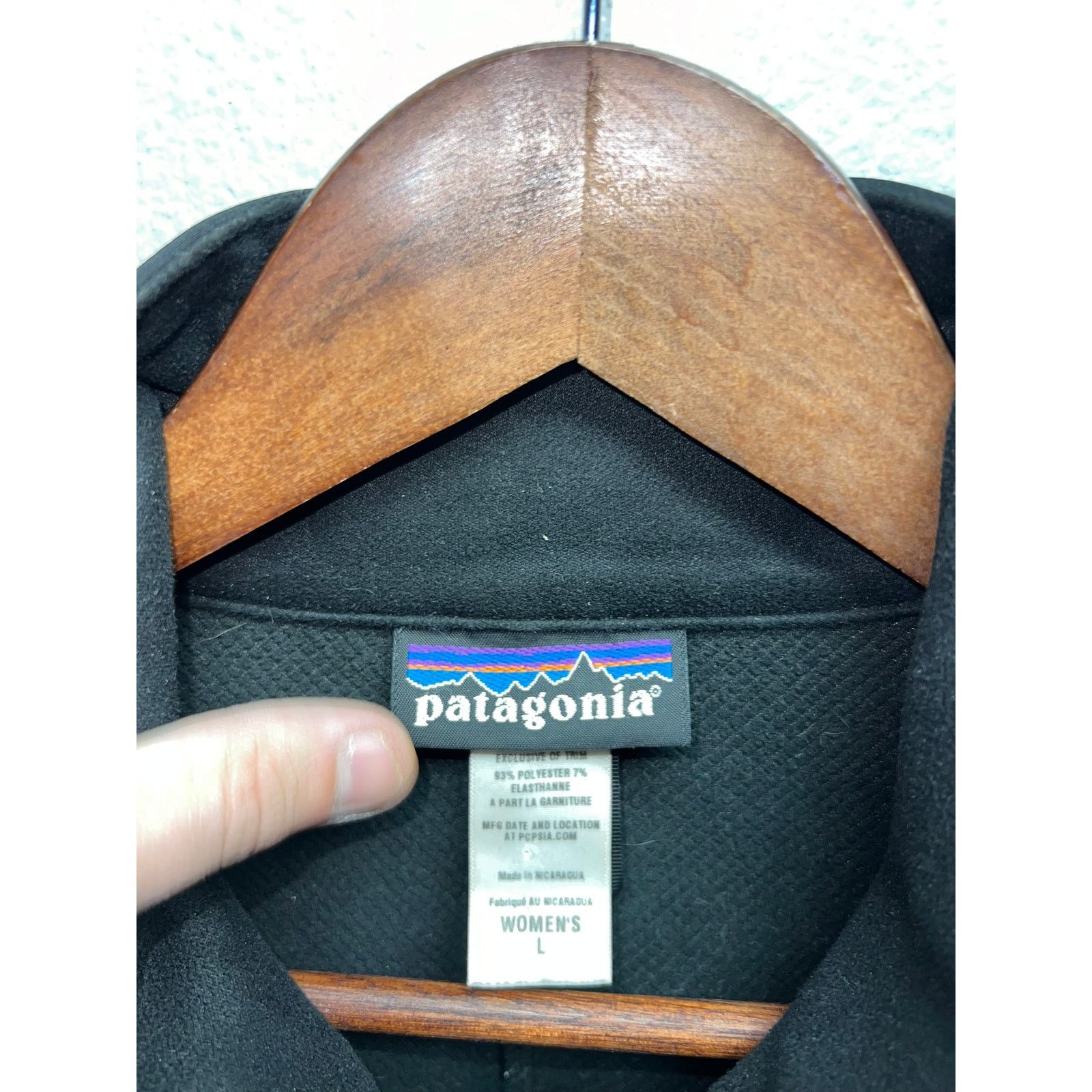 Vintage Womens Patagonia Polartec Jacket Polar Tec GE Black Zip Up L Size L / US 10 / IT 46 - 8 Thumbnail