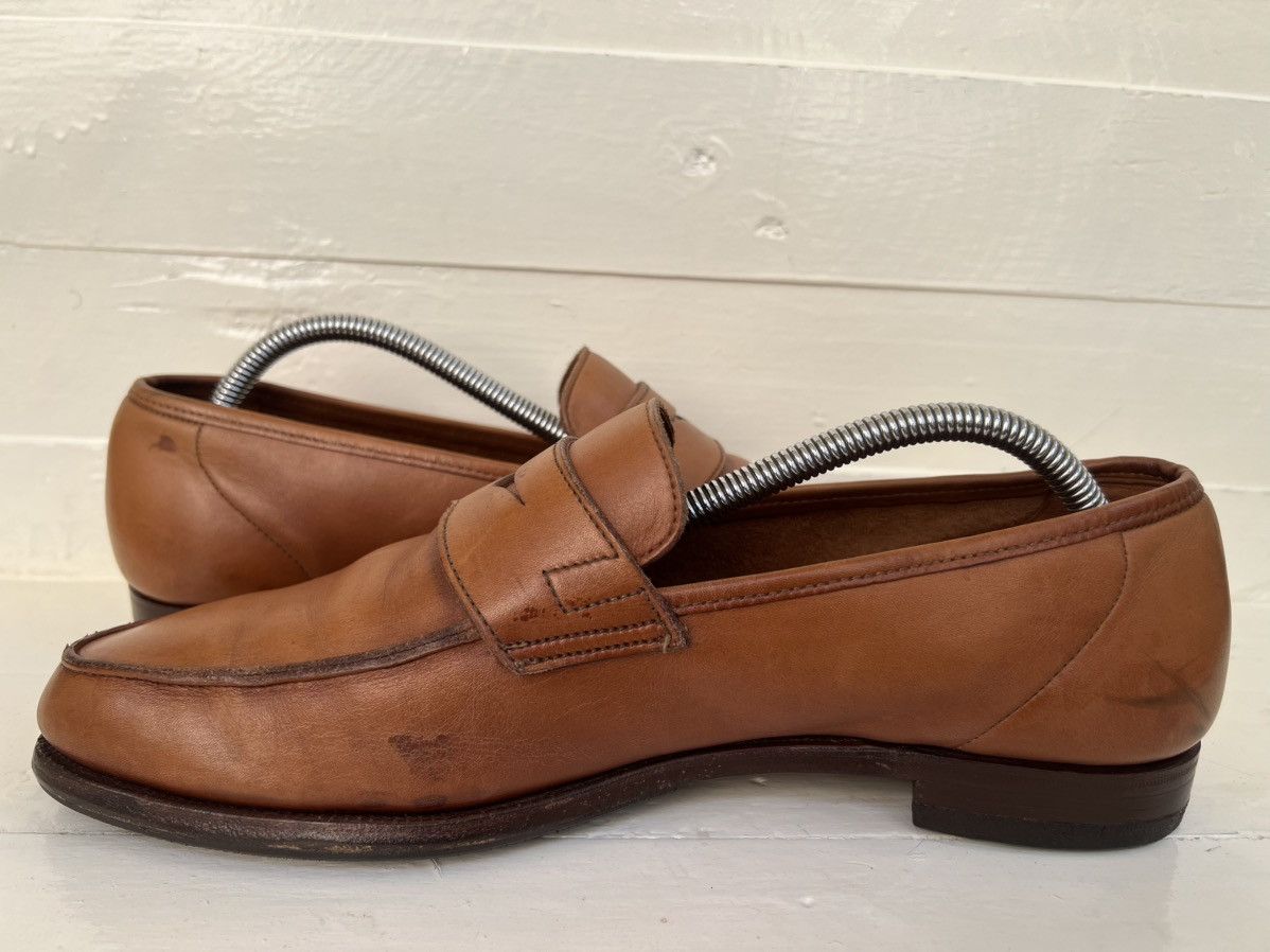 Crockett & Jones Crockett & Jones SELSEY Brown Leather Penny Loafers Shoes Size US 9 / EU 42 - 7 Thumbnail