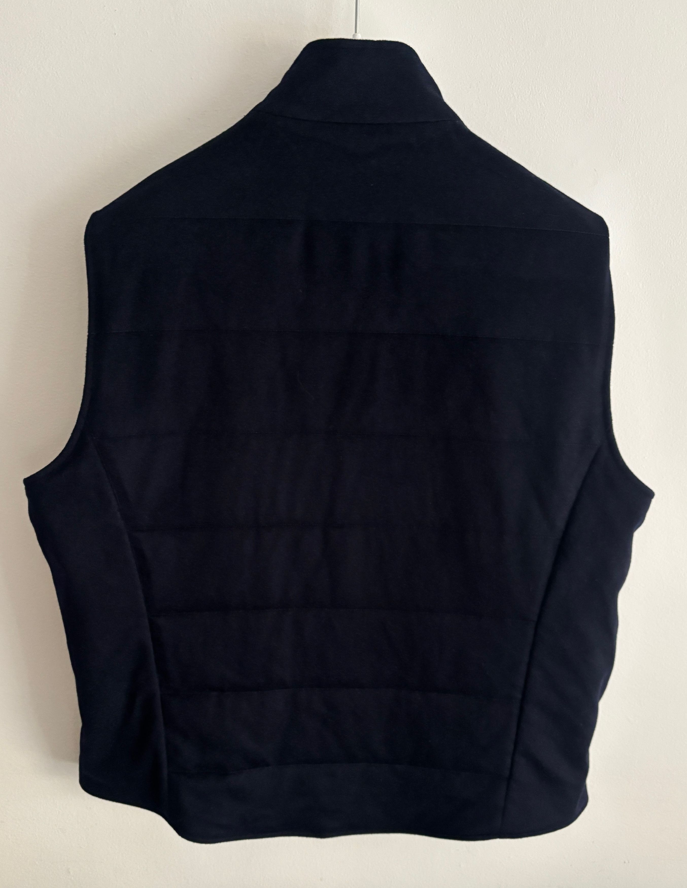 Loro Piana $4500 Storm System Reversible Navy Cashmere Nylon Vest - XXL Size US XXL / EU 58 / 5 - 5 Thumbnail