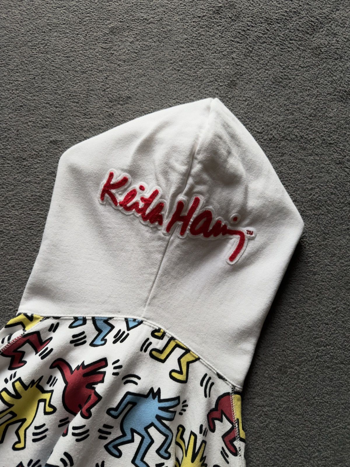 Bape × Keith Haring BAPE X Keith Haring Shark Full Zip Hoodie Rare Collaboration Size US XL / EU 56 / 4 - 5 Thumbnail