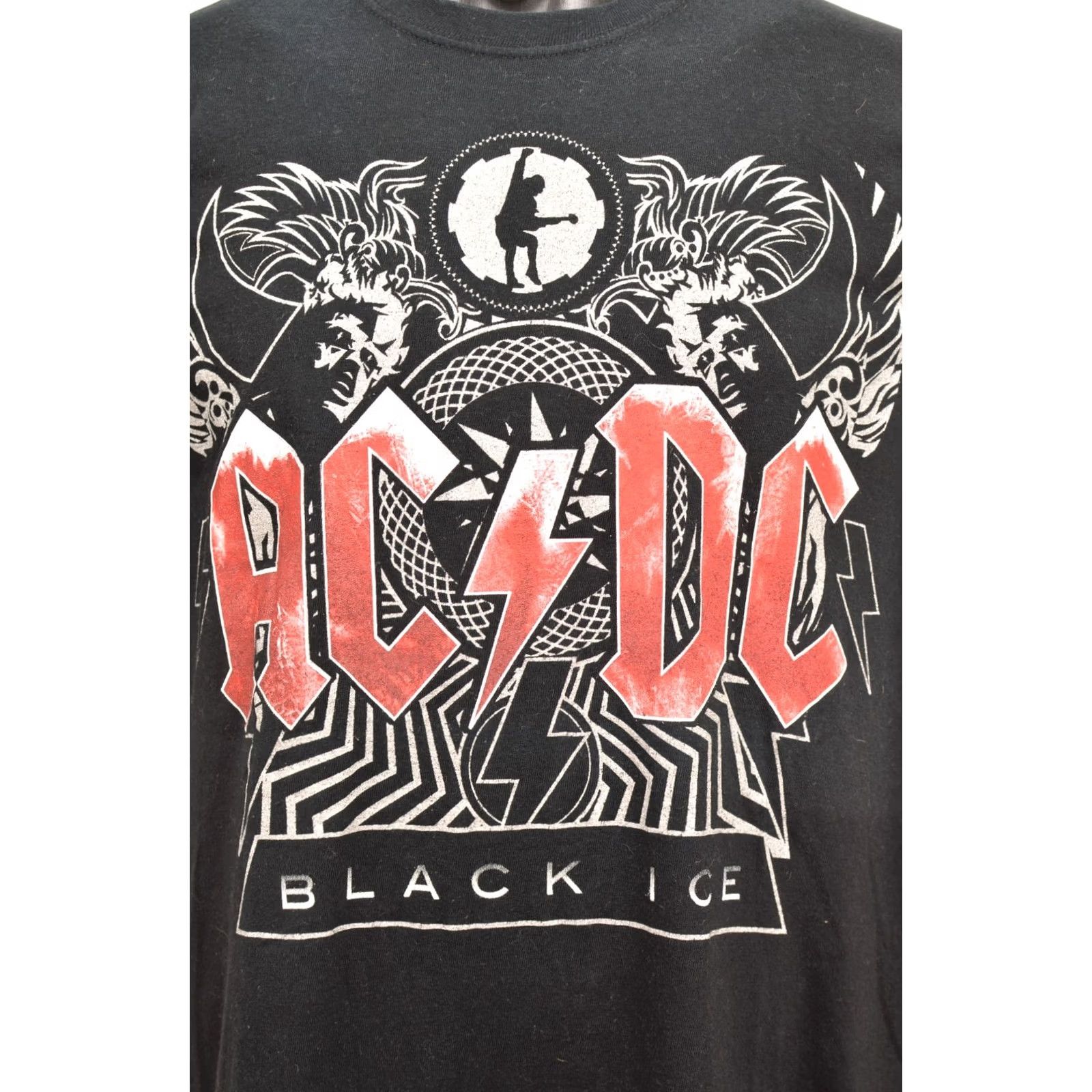 Vintage DDP Starworld AC DC Black Ice Vintage Rock Metal T-Shirt Tee Size L Mens Shirt Black Rock Vintage T-Shirt Size US L / EU 52-54 / 3 - 3 Thumbnail