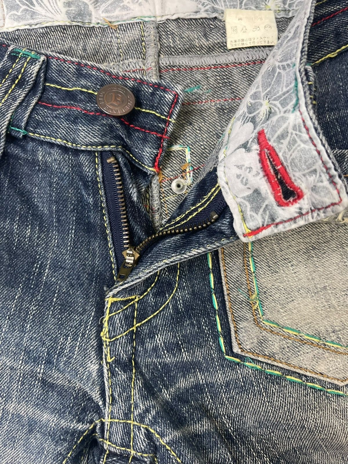 Japanese Brand Vintage Blue Moon Blue Jeans Streetwear Size US 29 - 5 Thumbnail