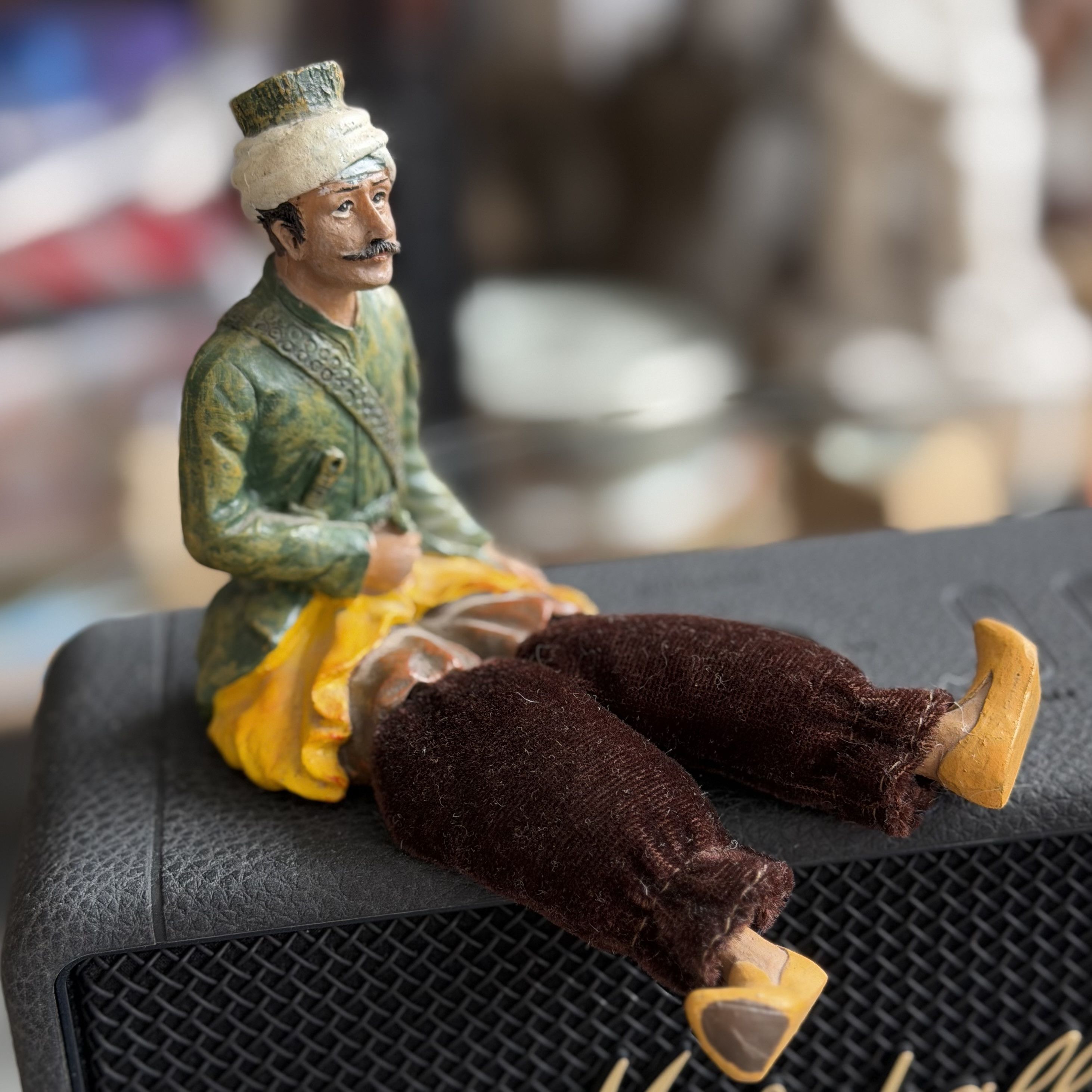 Vintage Vintage Uzbek Seated Man Figurine Shelf Sitter Size ONE SIZE - 1 Thumbnail