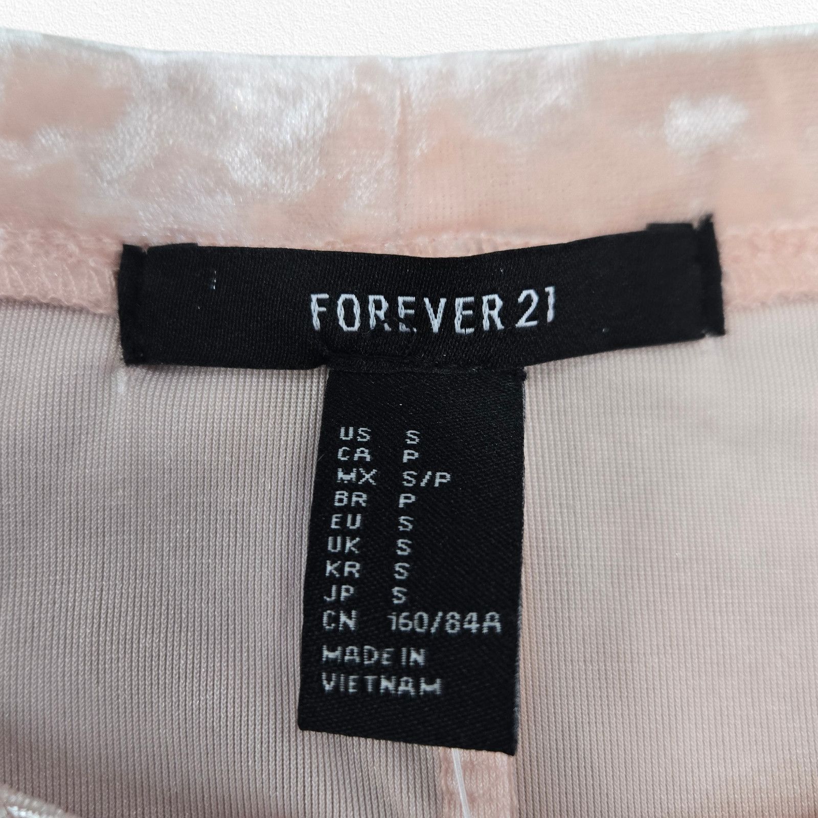 Forever 21 Blush Crushed Velvet Sleeveless Mini Dress Size Small Size S / US 4 / IT 40 - 5 Thumbnail