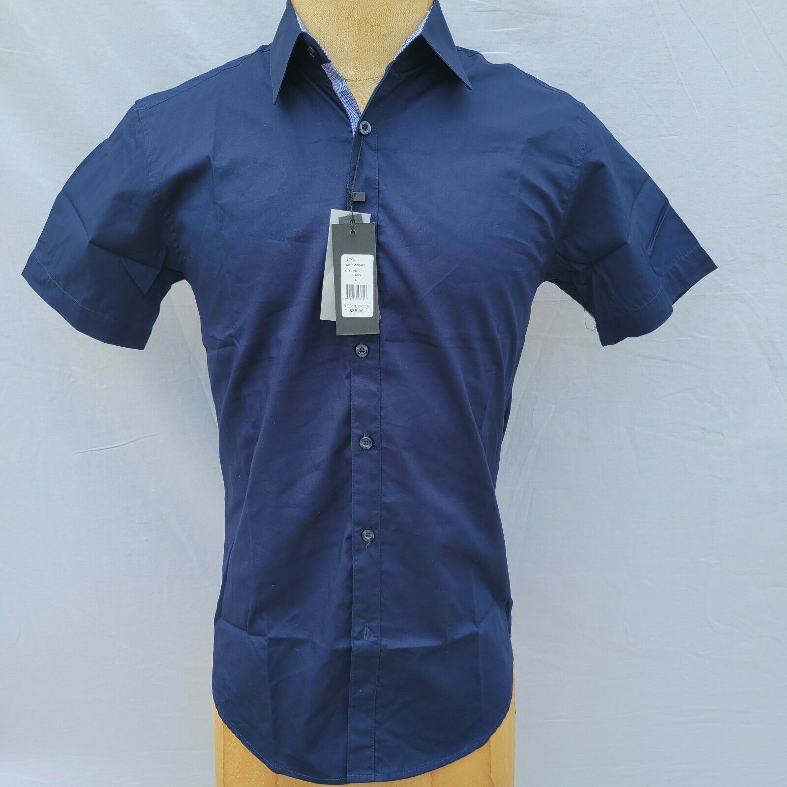 Other Men's Galaxy By Harvic Short Sleeve Slim Fit Shirt. Small Size US S / EU 44-46 / 1 - 2 Thumbnail