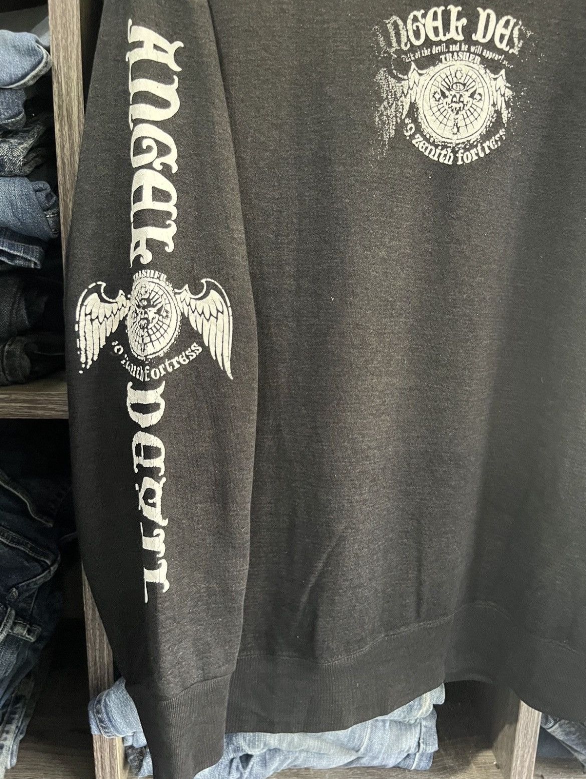 Japanese Brand 🔥Vintage Angel Devil 9 Zenith Fortress Crewneck Sweatshirt Size US L / EU 52-54 / 3 - 9 Thumbnail