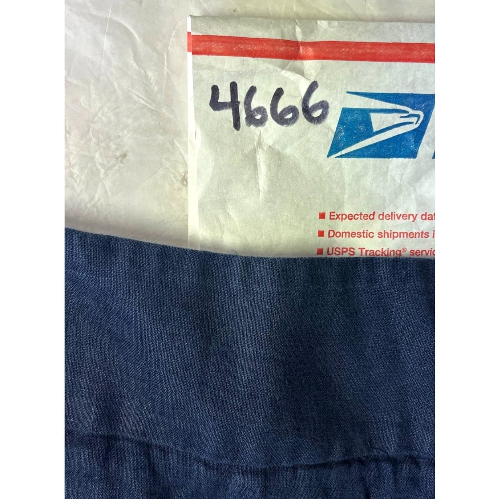Vintage INC International Concepts Skirt Women Knee Length Linen Navy Blue 100% Linen A-Line 90s Boho Size 2 Size 26" / US 2 / IT 38 - 8 Thumbnail