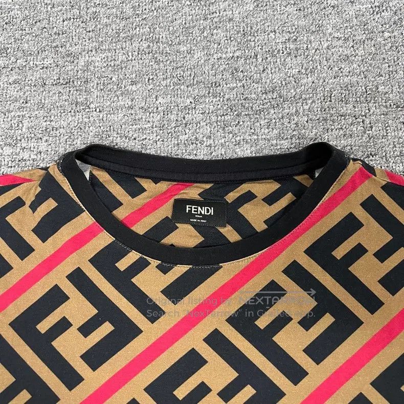 Fendi Fendi Double F Full Monogram Short Sleeve T-Shirt Size US XS / EU 42 / 0 - 4 Thumbnail