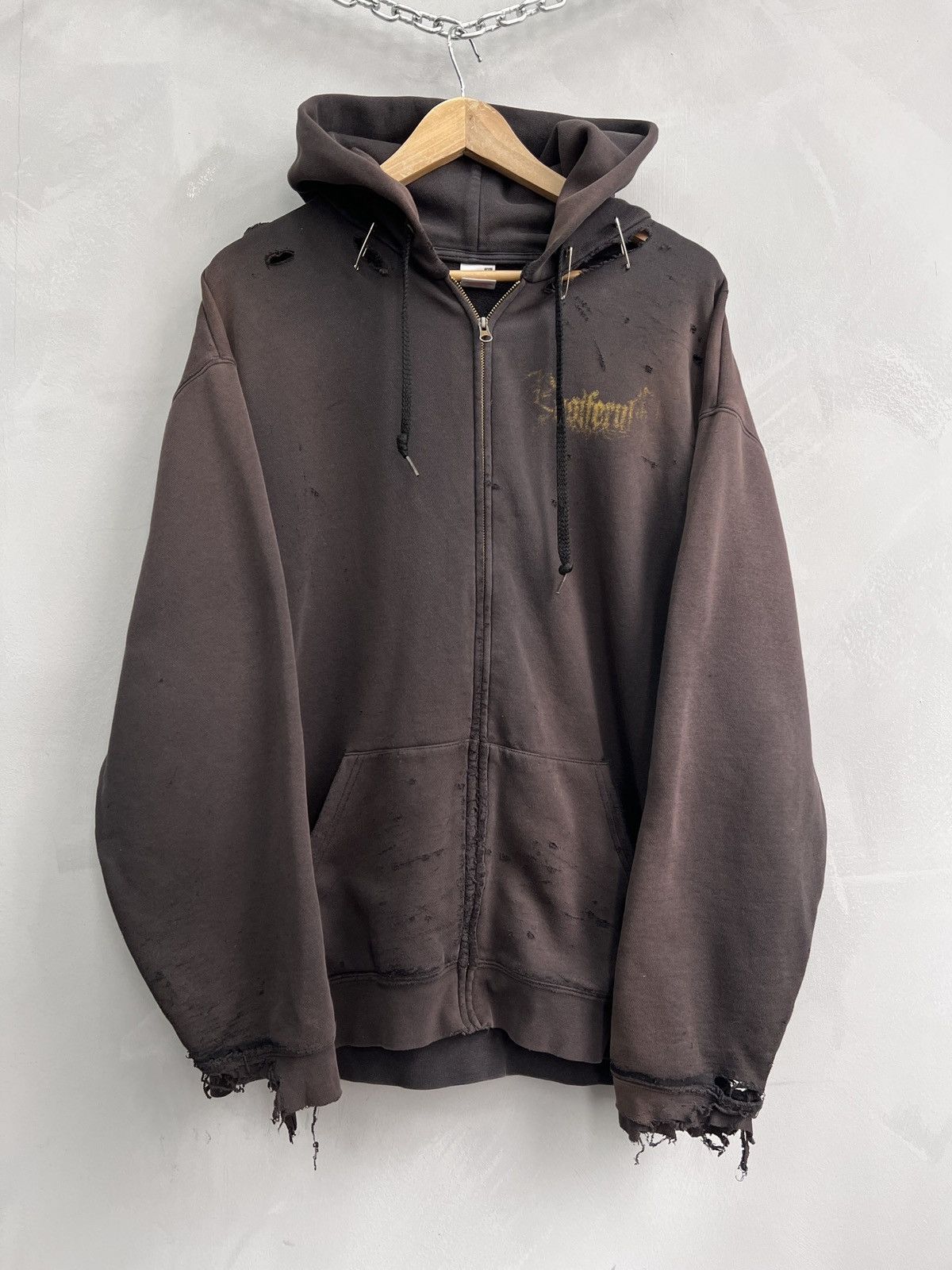 Japanese Brand × Vintage Vintage 90s sun faded punk opium crash hoodie y2k 90s Size US XL / EU 56 / 4 - 1 Thumbnail