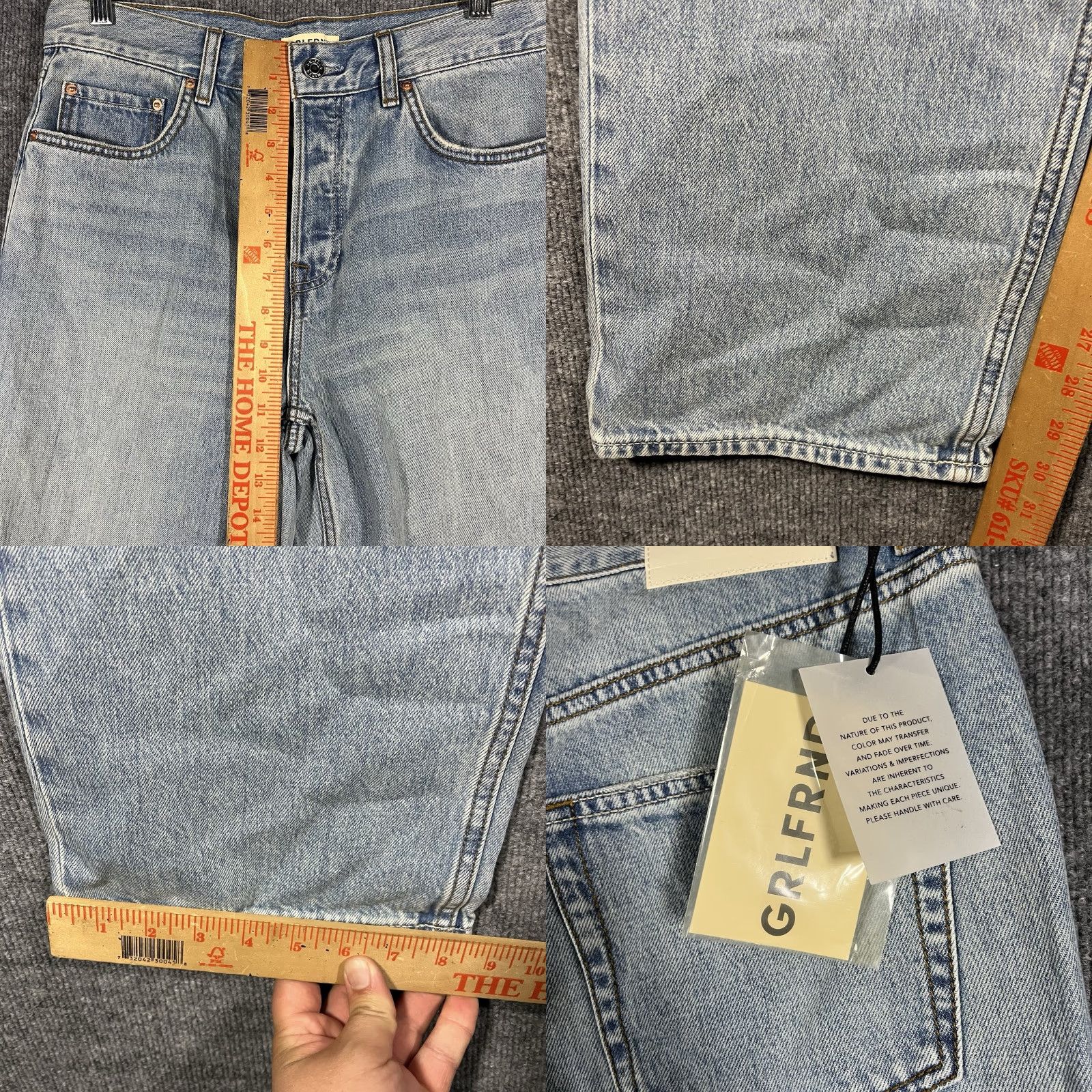 GRLFRND GRLFRND The Bella Boyfriend Jeans Women’s 27 NWT NEW Blue Safe 27 GRLFRND The Bella Boyfriend Jeans Women’s 27 NWT NEW Size 27" / US 4 / IT 40 - 8 Thumbnail