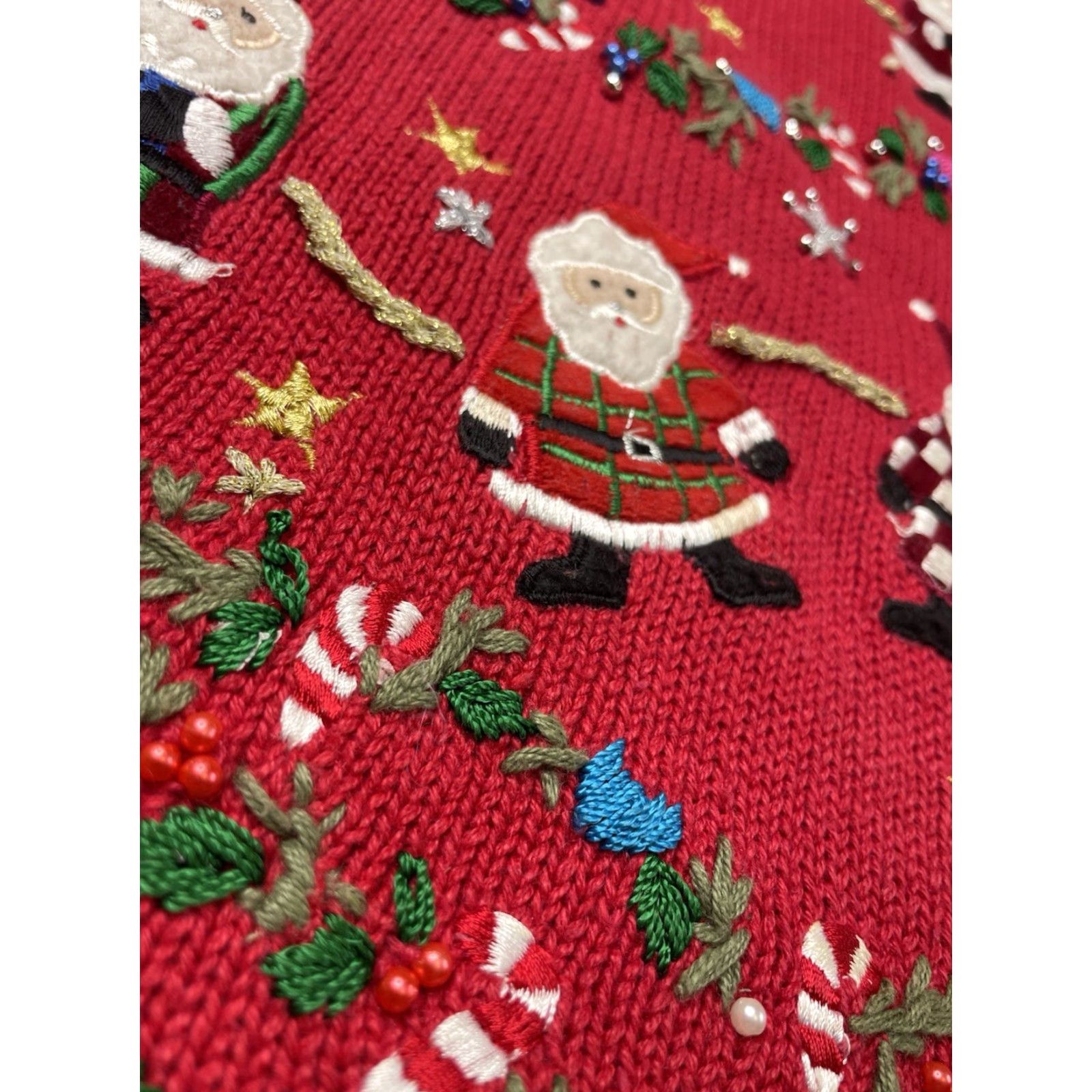 Vintage VINTAGE Ugly Designer Originals Studio Womens Christmas Vest Knit Womens Large Size L / US 10 / IT 46 - 3 Thumbnail