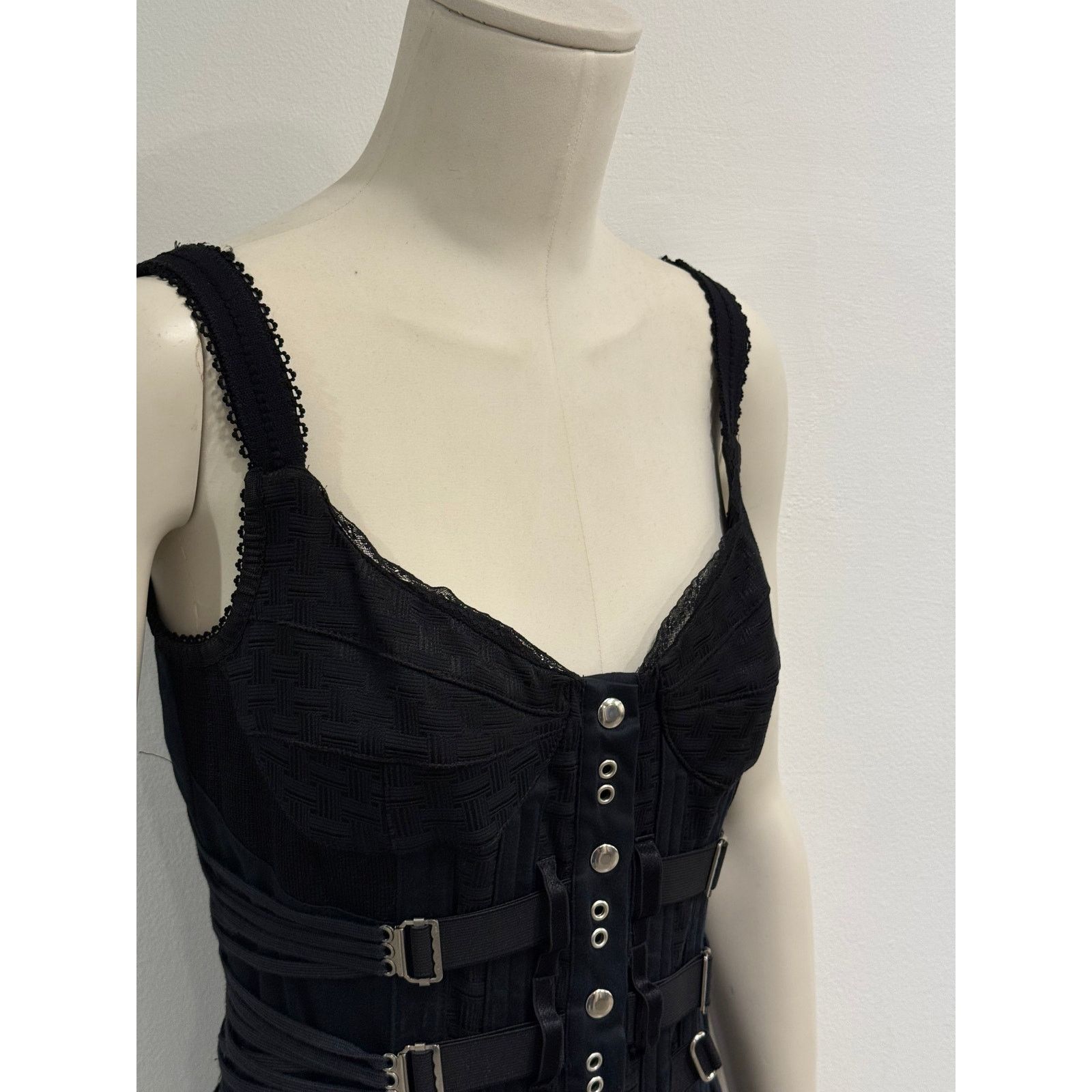 Dolce & Gabbana S/S2004 Dolce & Gabbana bondage corseted dress Size M / US 6-8 / IT 42-44 - 6 Thumbnail