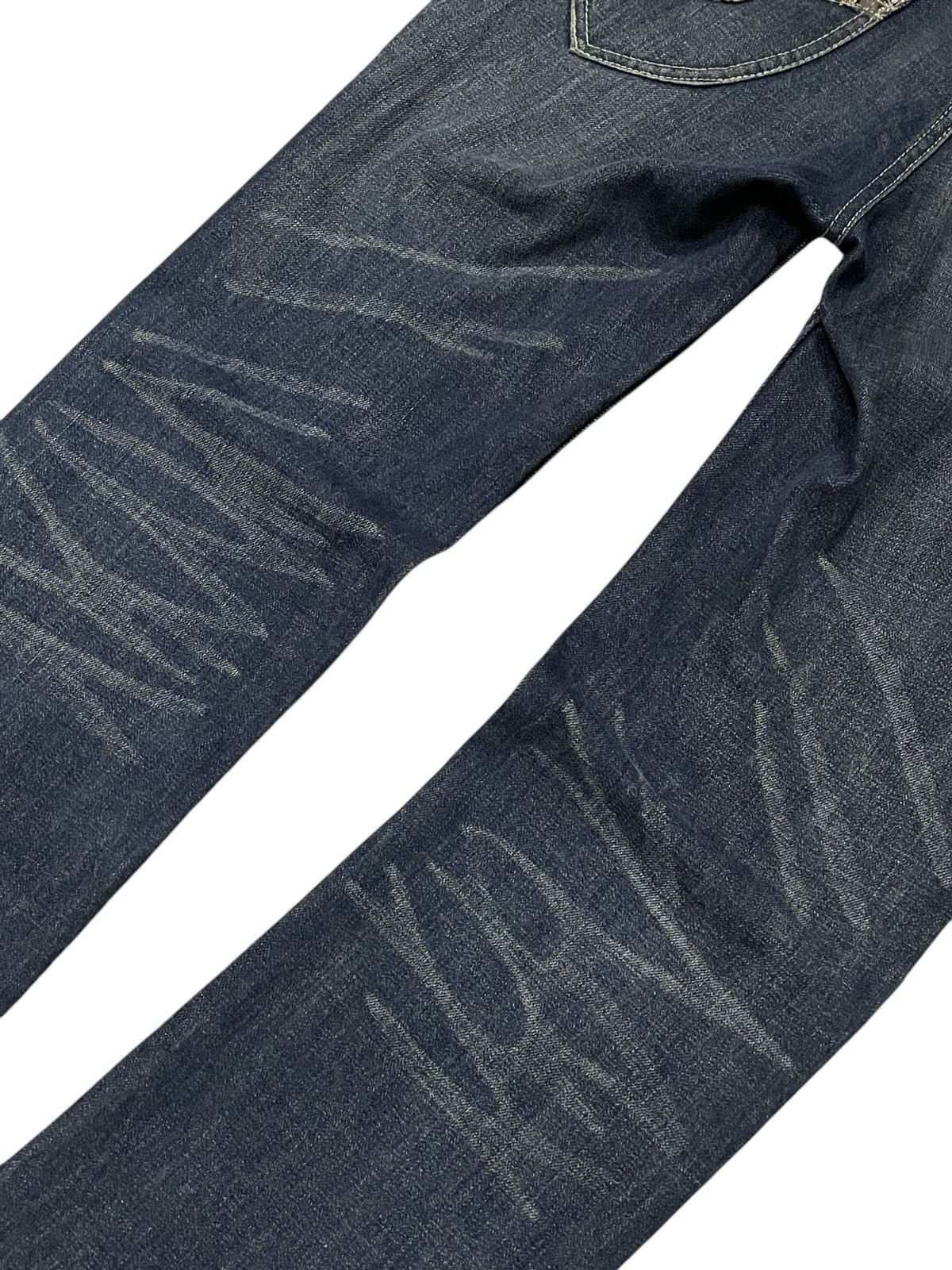 Japanese Brand × Tornado Mart Beach Sound Japan Studded Gems Leather Snake Trimmed Jeans Size US 30 / EU 46 - 14 Thumbnail