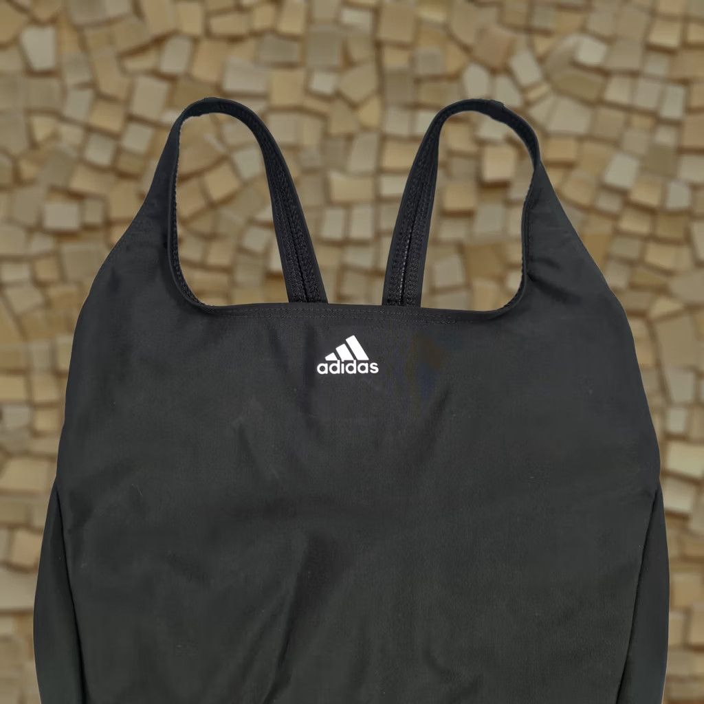 Adidas adidas Womens Swimsuit Black 32 Classic 3-Stripes One Piece Size ONE SIZE - 1 Thumbnail