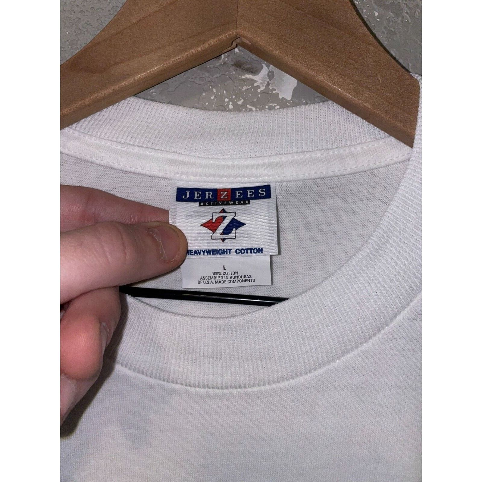 Jerzees Colorado Ski Shirt Stars Stripes Graphic White L Tee Y2K Size US L / EU 52-54 / 3 - 5 Thumbnail